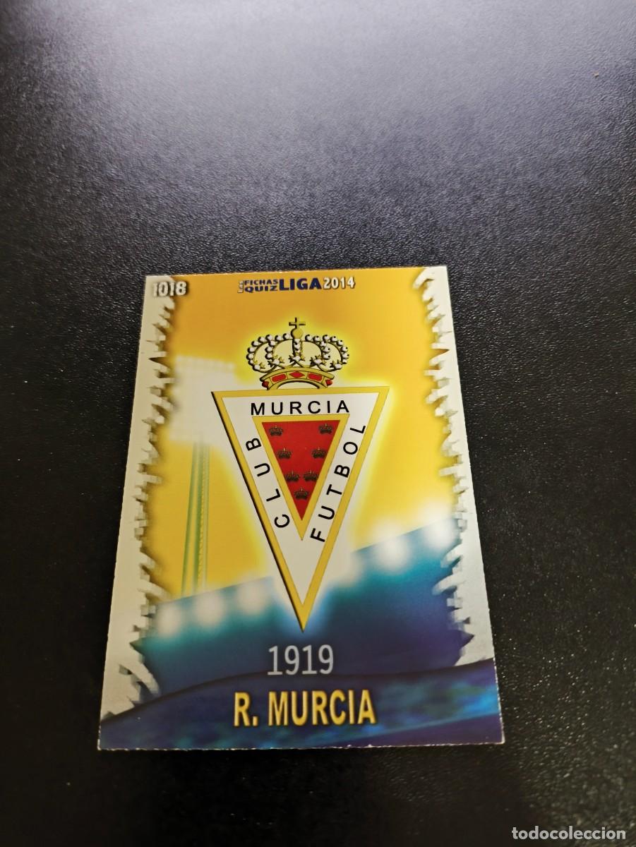 Cromos de F&uacute;tbol: 1018 ESCUDO MURCIA VERSION MATE MUNDICROMO LIGA 2013 2014 13 14 PLATINUM NO PANINI ESTE