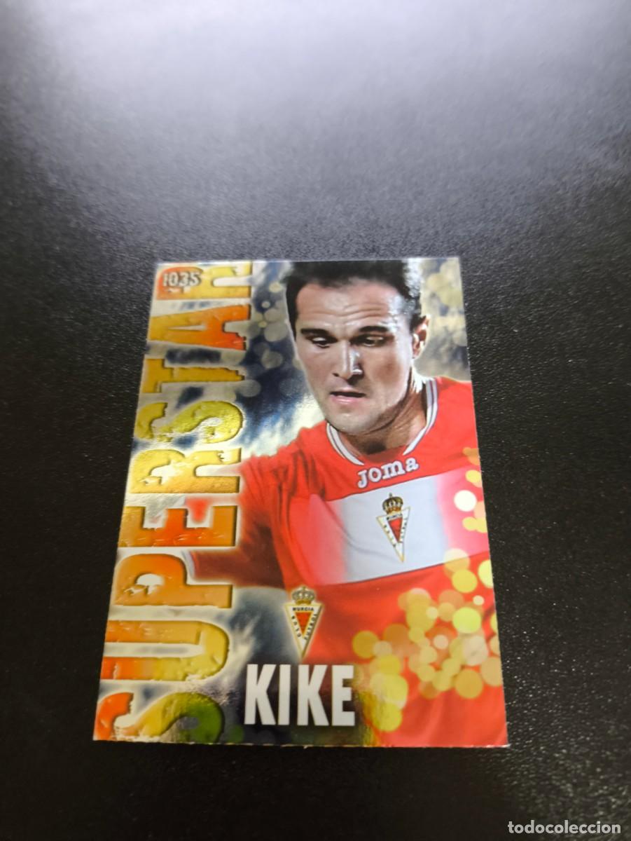 Cromos de F&uacute;tbol: 1035 KIKE SUPERSTAR BRILLO LISO MURCIA MUNDICROMO LIGA 2013 2014 13 14 PLATINUM NO PANINI ESTE