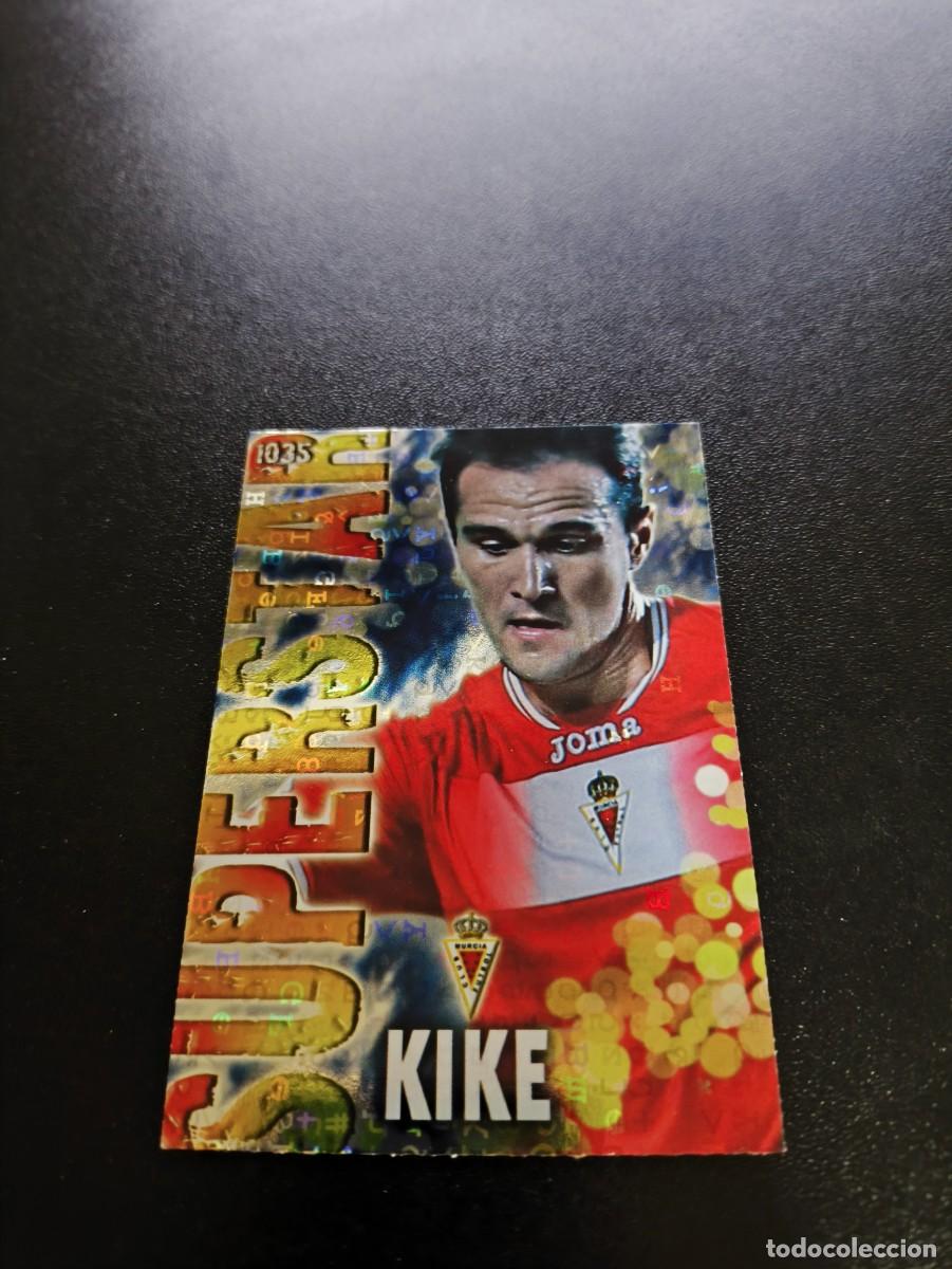 Cromos de F&uacute;tbol: 1035 KIKE SUPERSTAR BRILLO LETRAS MURCIA MUNDICROMO LIGA 2013 2014 13 14 PLATINUM NO PANINI ESTE