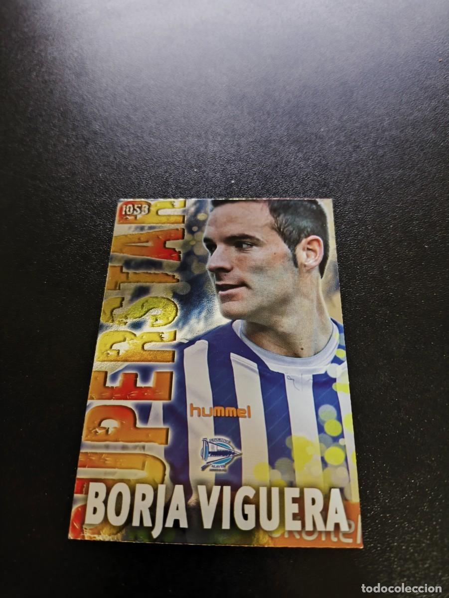 Cromos de F&uacute;tbol: 1053 BORJA VIGUERA BRILLO LISO ALAVES MUNDICROMO LIGA 2013 2014 13 14 PLATINUM NO PANINI ESTE