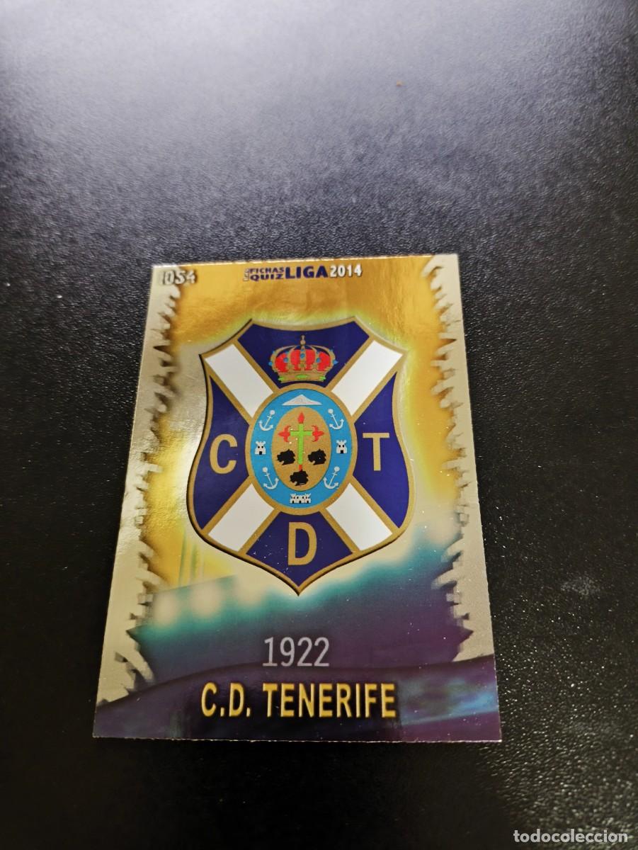 Cromos de F&uacute;tbol: 1054 ESCUDO BRILLO LISO TENERIFE MUNDICROMO LIGA 2013 2014 13 14 PLATINUM NO PANINI ESTE