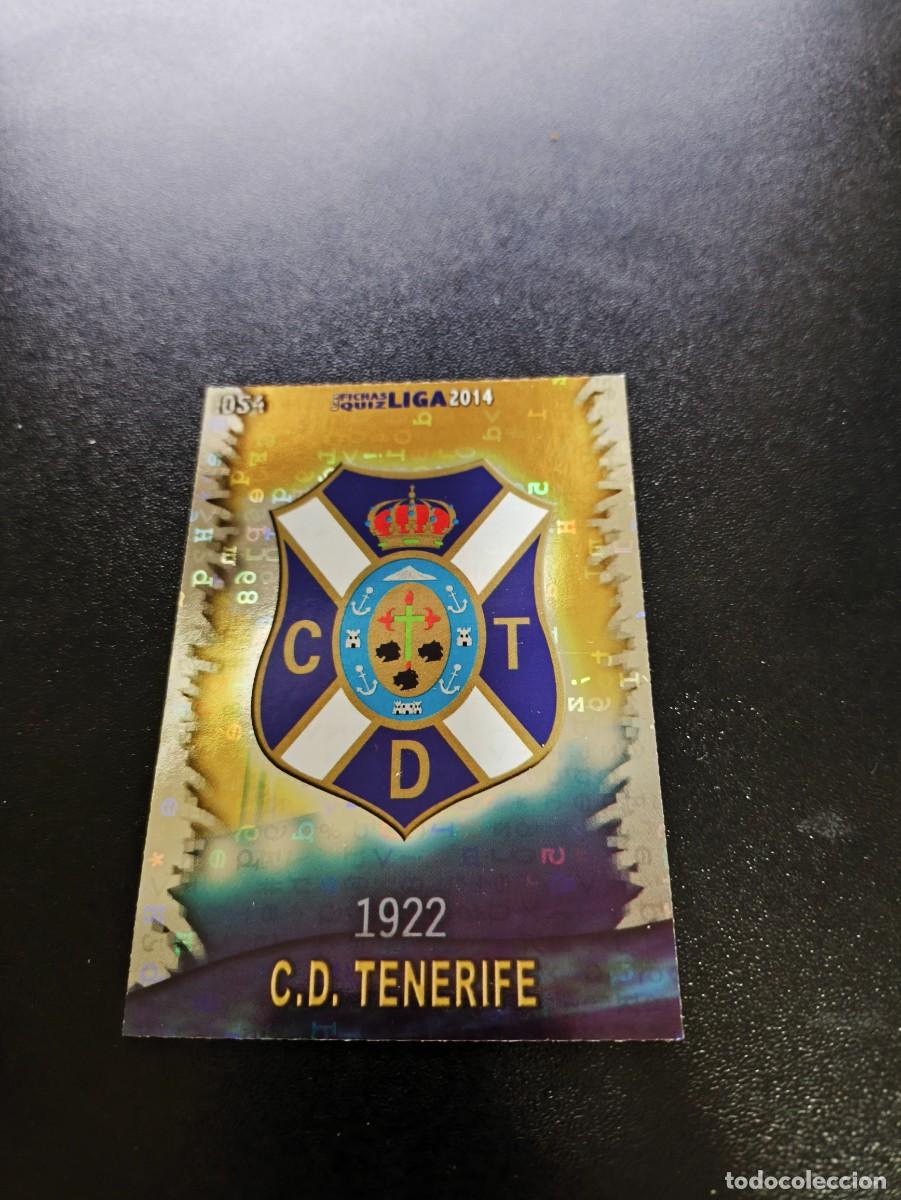 Cromos de F&uacute;tbol: 1054 ESCUDO BRILLO LETRAS TENERIFE MUNDICROMO LIGA 2013 2014 13 14 PLATINUM NO PANINI ESTE