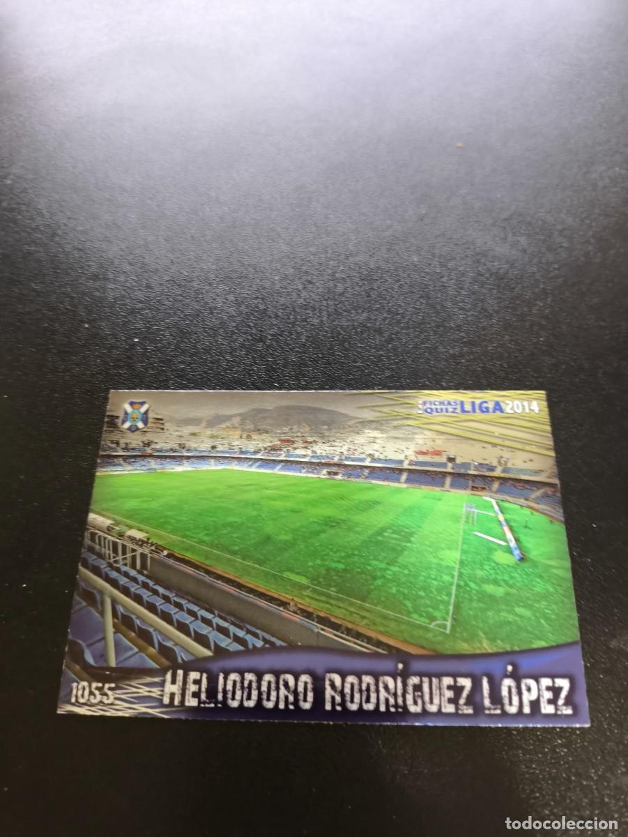 Cromos de F&uacute;tbol: 1055 HELIODORO BRILLO LISO TENERIFE MUNDICROMO LIGA 2013 2014 13 14 PLATINUM NO PANINI ESTE
