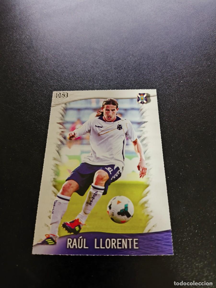 Cromos de F&uacute;tbol: 1063 Ra&uacute;l Llorente TENERIFE MUNDICROMO LIGA 2013 2014 13 14 PLATINUM NO PANINI ESTE