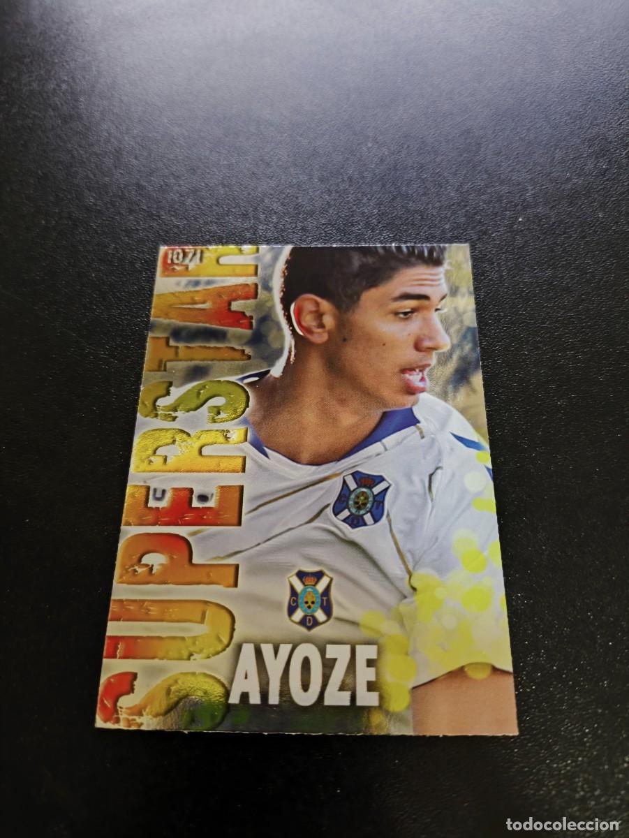 Cromos de F&uacute;tbol: 1071 AYOZE SUPERSTAR BRILLO LISO TENERIFE MUNDICROMO LIGA 2013 2014 13 14 PLATINUM NO PANINI ESTE