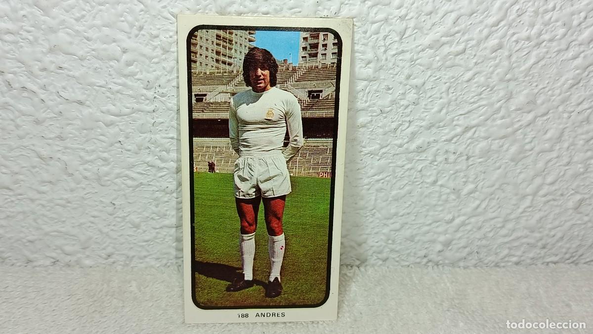 Cromos de F&uacute;tbol: ANTIGUO CROMO N&ordm; 188 ANDRES REAL MADRID RUIZ ROMERO CAMPEONATOS NACIONALES FUTBOL 1973 - 74
