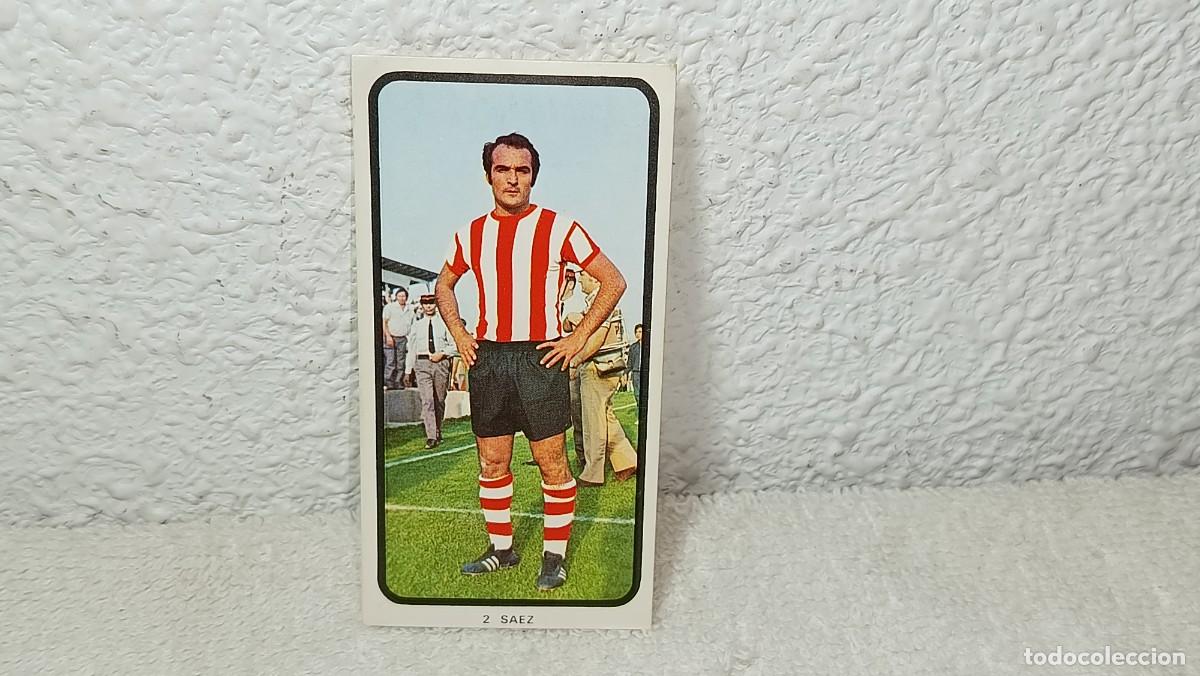 Cromos de F&uacute;tbol: ANTIGUO CROMO N&ordm; 2 SAEZ ATLETHIC BILBAO RUIZ ROMERO CAMPEONATOS NACIONALES FUTBOL 1973 - 74