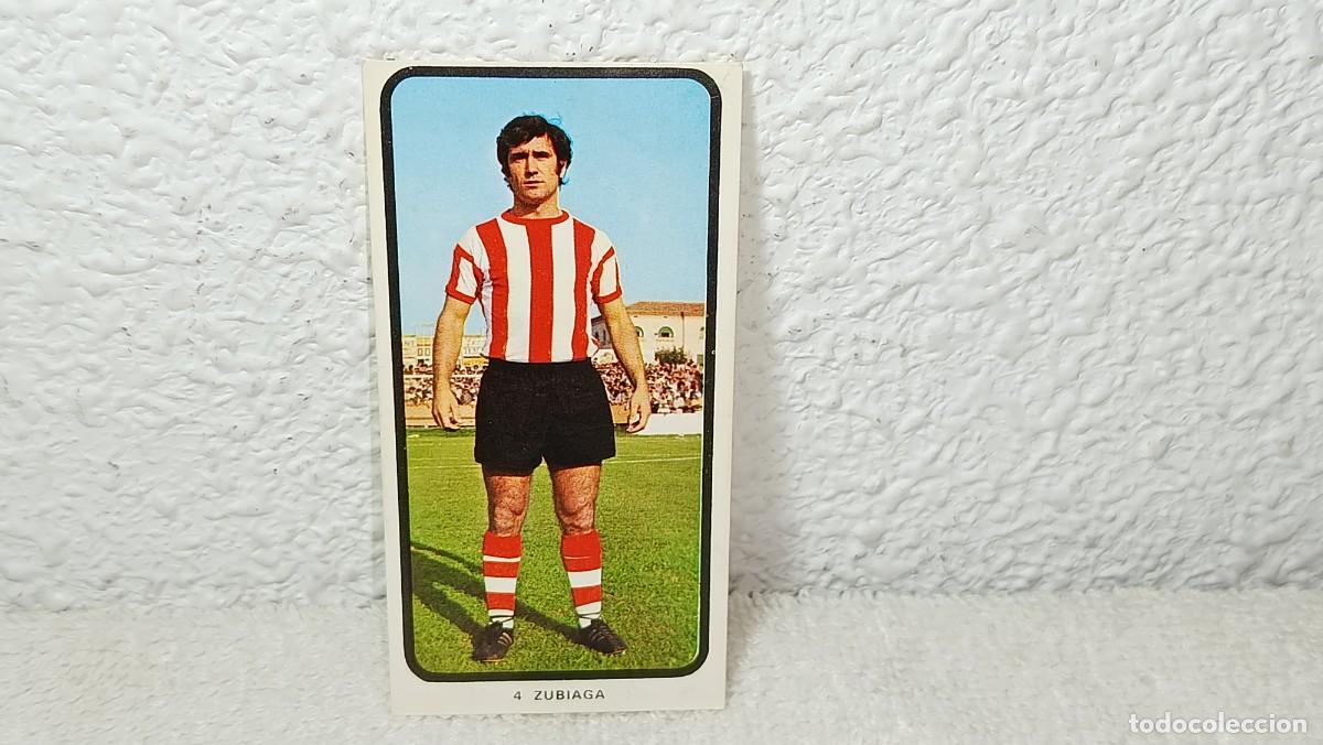 Cromos de F&uacute;tbol: ANTIGUO CROMO N&ordm; 4 ZUBIAGA ATLETHIC BILBAO RUIZ ROMERO CAMPEONATOS NACIONALES FUTBOL 1973 - 74