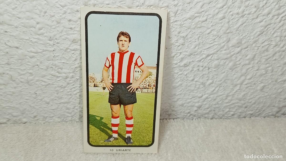 Cromos de F&uacute;tbol: ANTIGUO CROMO N&ordm; 10 URIARTE ATLETHIC BILBAO RUIZ ROMERO CAMPEONATOS NACIONALES FUTBOL 1973 - 74