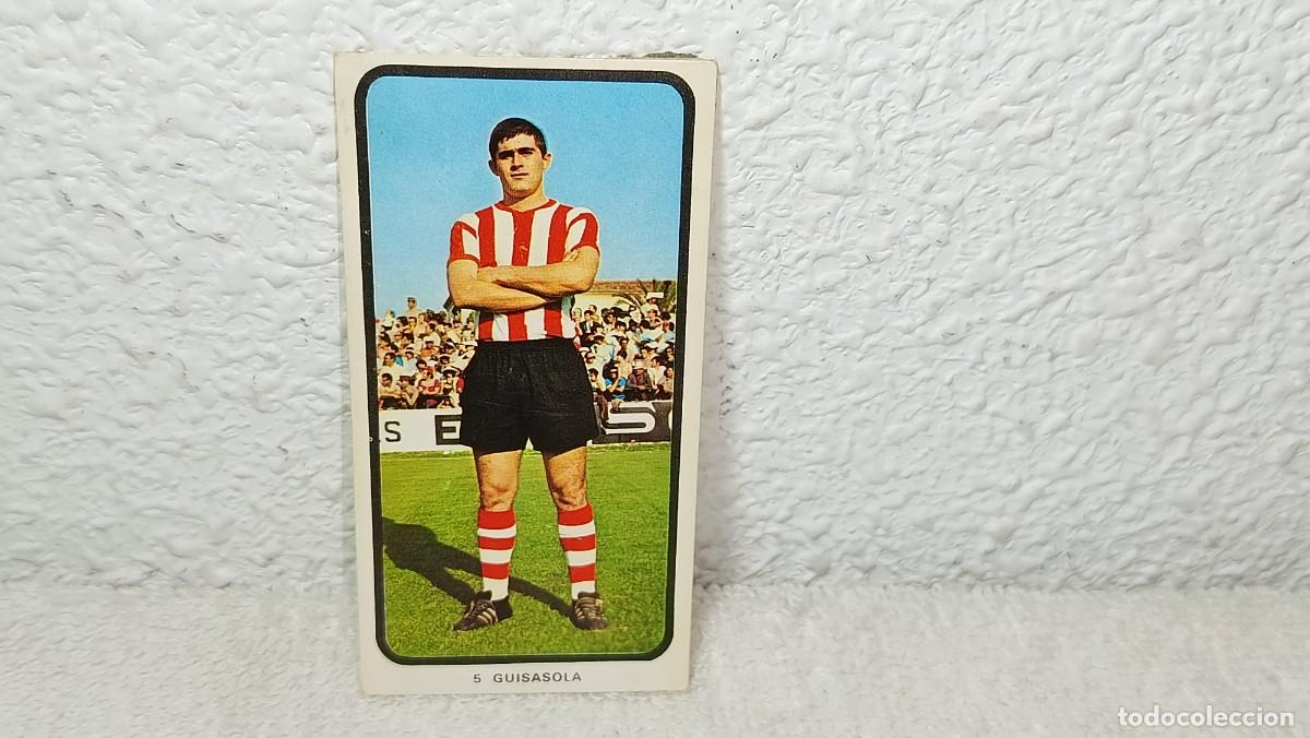 Cromos de F&uacute;tbol: ANTIGUO CROMO N&ordm; 5 GUISASOLA ATLETHIC BILBAO RUIZ ROMERO CAMPEONATOS NACIONALES FUTBOL 1973 - 74