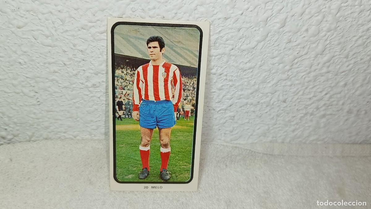 Cromos de F&uacute;tbol: ANTIGUO CROMO N&ordm; 20 MELO ATLETICO MADRID RUIZ ROMERO CAMPEONATOS NACIONALES FUTBOL 1973 - 74