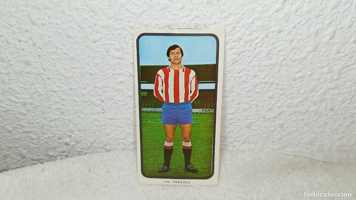 Cromos de F&uacute;tbol: ANTIGUO CROMO N&ordm; 146 PAREDES SPORTING GIJON RUIZ ROMERO CAMPEONATOS NACIONALES FUTBOL 1973 - 74