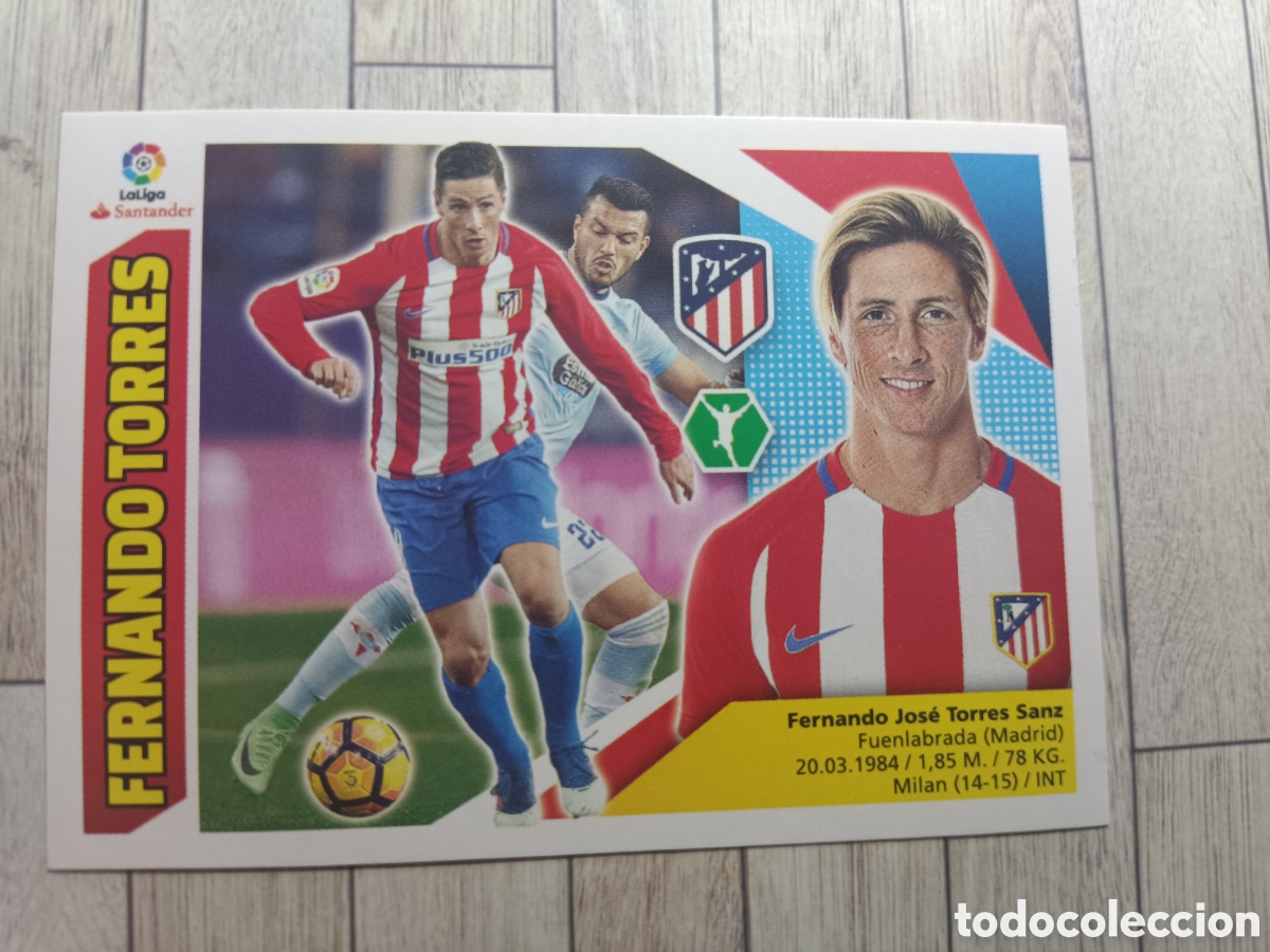 Cromos de F&uacute;tbol: 14A FERNANDO TORRES ATL&Eacute;TICO DE MADRID LIGA EDICIONES ESTE 2017 2018 PANINI 17 18