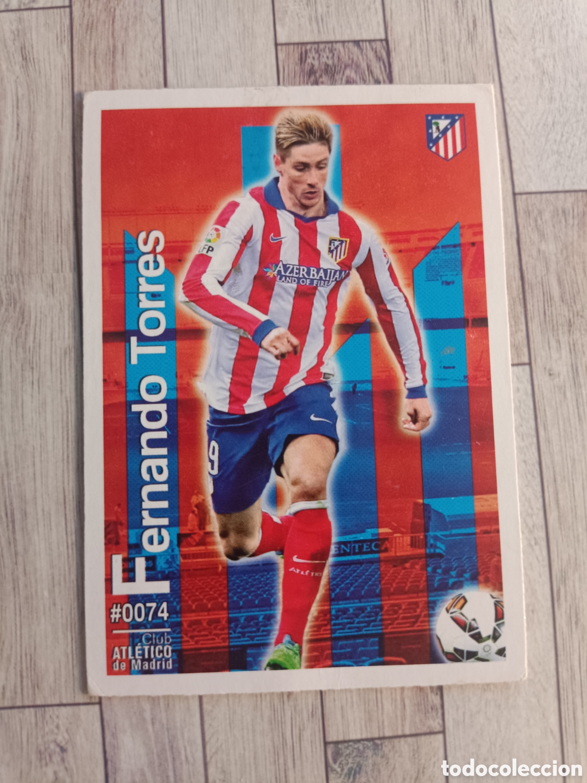 Cromos de F&uacute;tbol: 74 FERNANDO TORRES ATLETICO DE MADRID MUNDICROMO LAS FICHAS DE LA LIGA 2015 2016 15 16
