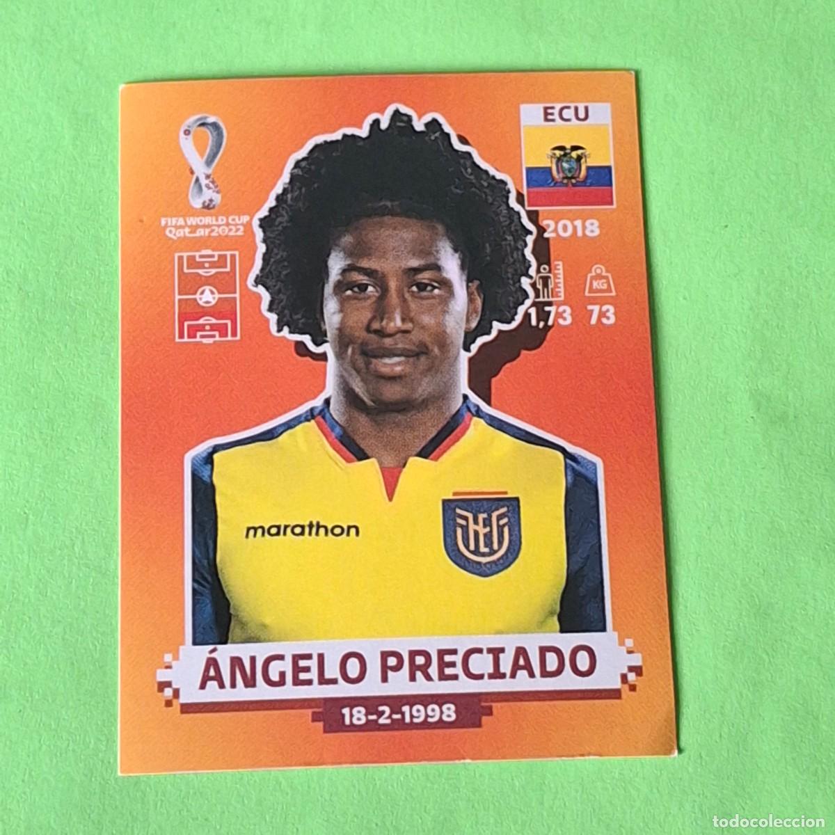 Cromos de F&uacute;tbol: WORLD CUP MUNDIAL QATAR 2022 - VERSION NARANJA SUDAMERICA - ECU 8 ECUADOR - ANGELO PRECIADO