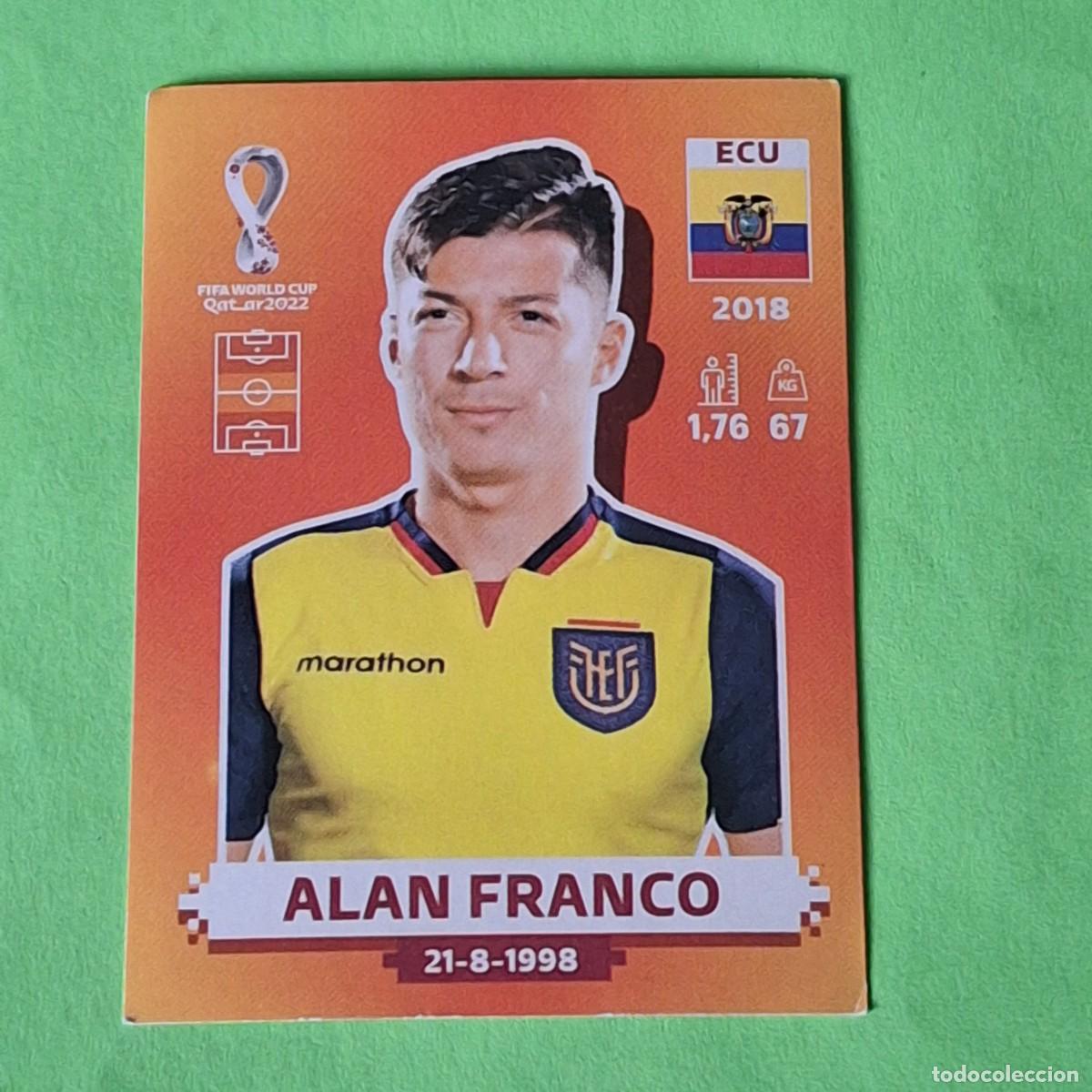 Cromos de F&uacute;tbol: WORLD CUP MUNDIAL QATAR 2022 - VERSION NARANJA SUDAMERICA - ECU 11 ECUADOR - ALAN FRANCO