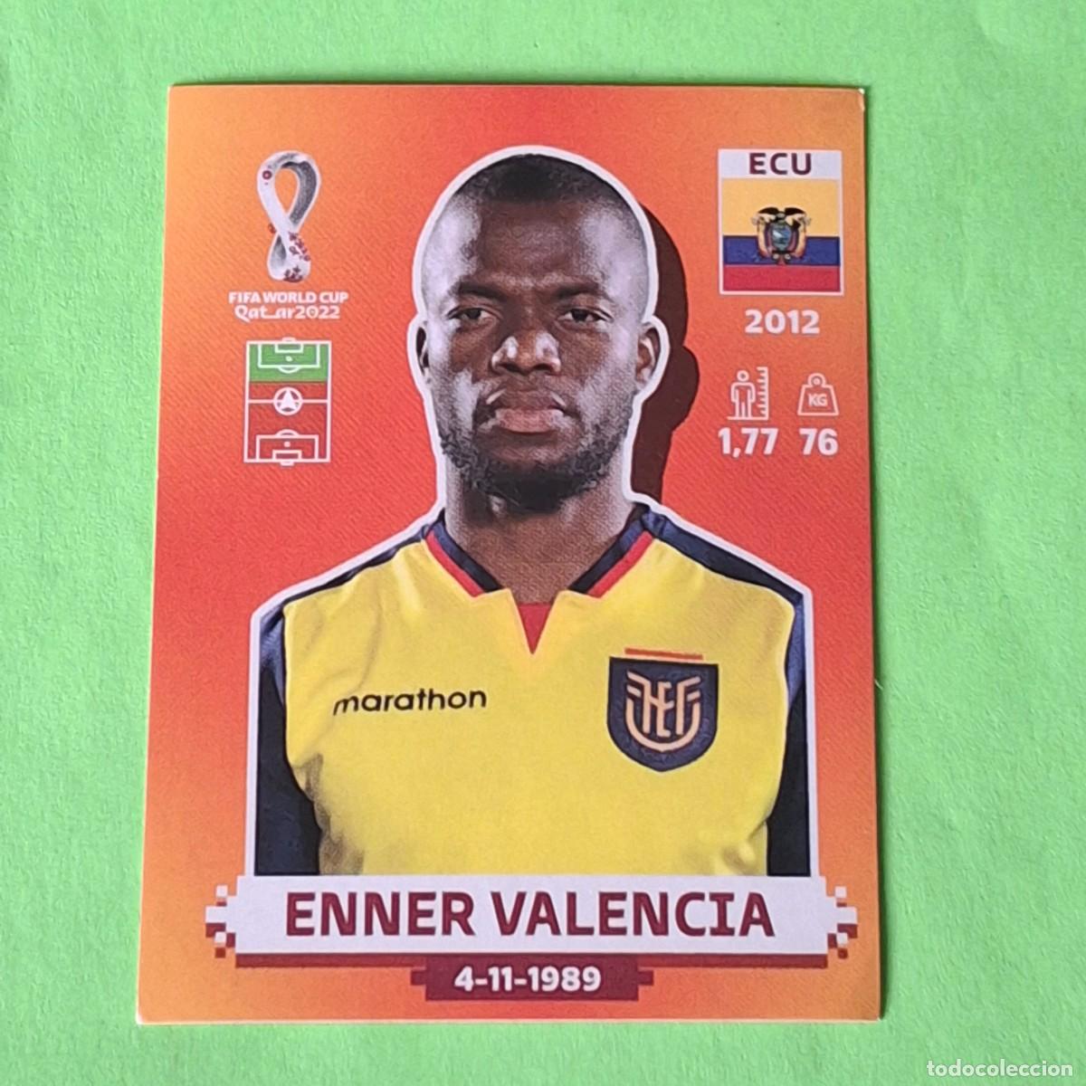 Cromos de F&uacute;tbol: WORLD CUP MUNDIAL QATAR 2022 - VERSION NARANJA SUDAMERICA - ECU 19 ECUADOR - ENNER VALENCIA
