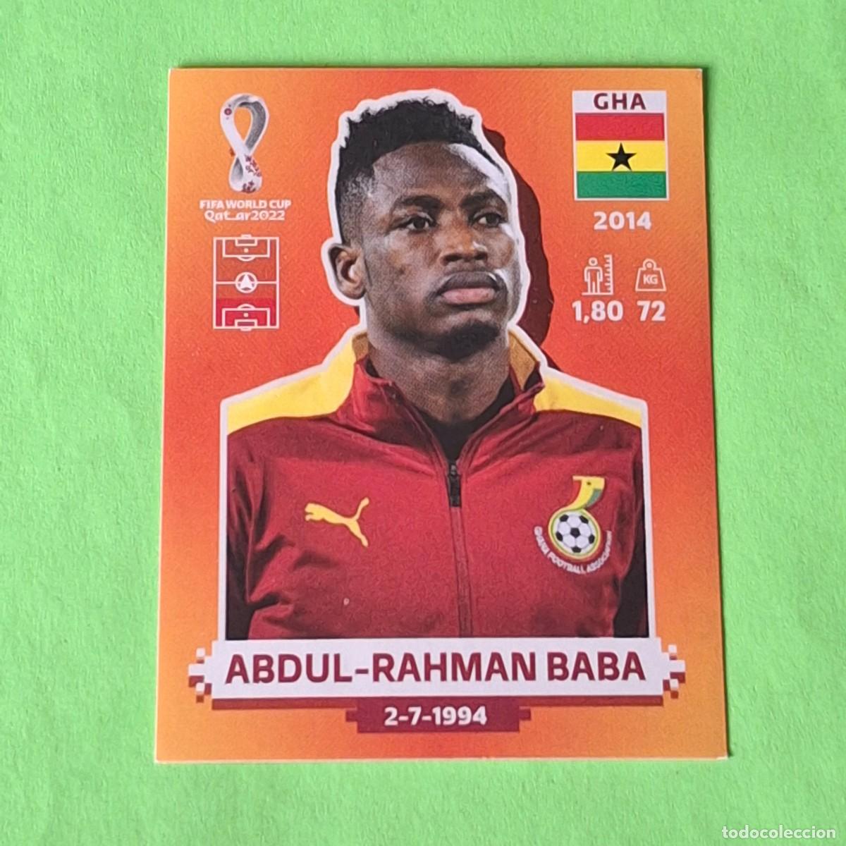 Cromos de F&uacute;tbol: WORLD CUP MUNDIAL QATAR 2022 - VERSION NARANJA SUDAMERICA - GHA 5 GHANA - ABDUL RAHMAN BABA