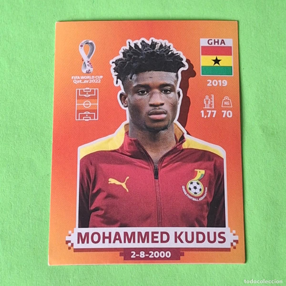 Cromos de F&uacute;tbol: WORLD CUP MUNDIAL QATAR 2022 - VERSION NARANJA SUDAMERICA - GHA 11 GHANA - MOHAMMED KUDUS