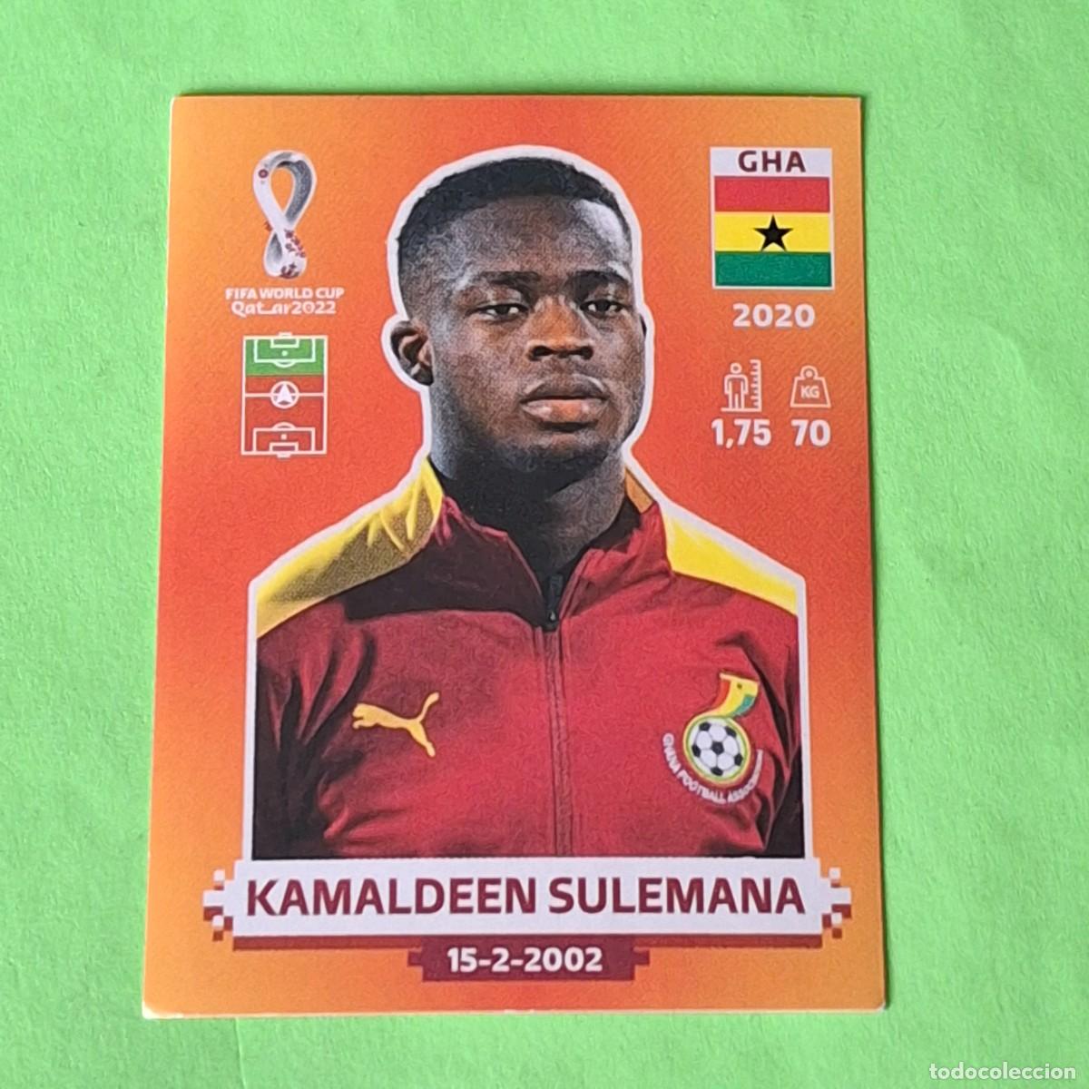 Cromos de F&uacute;tbol: WORLD CUP MUNDIAL QATAR 2022 - VERSION NARANJA SUDAMERICA - GHA 19 GHANA - KAMALDEEN SULEMANA