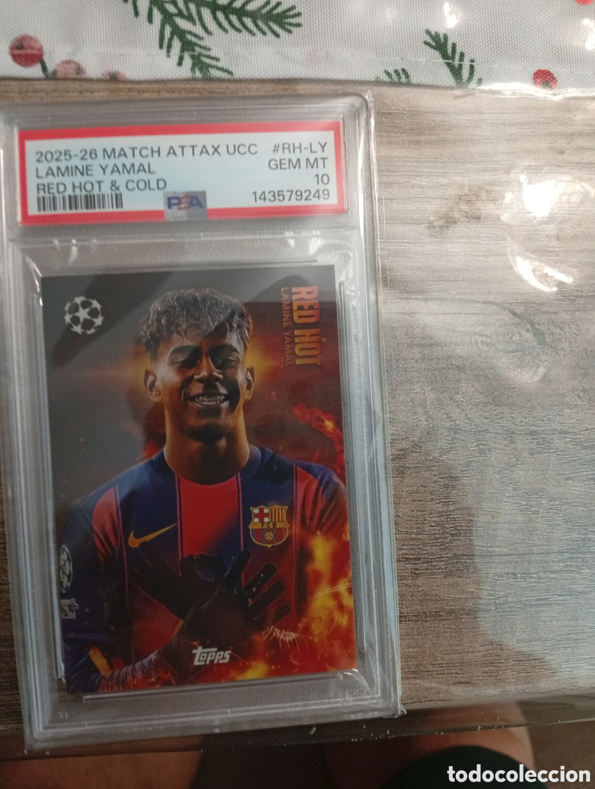 Cromos de F&uacute;tbol: Lam&iacute;ne yamal Red Hot PSA 10