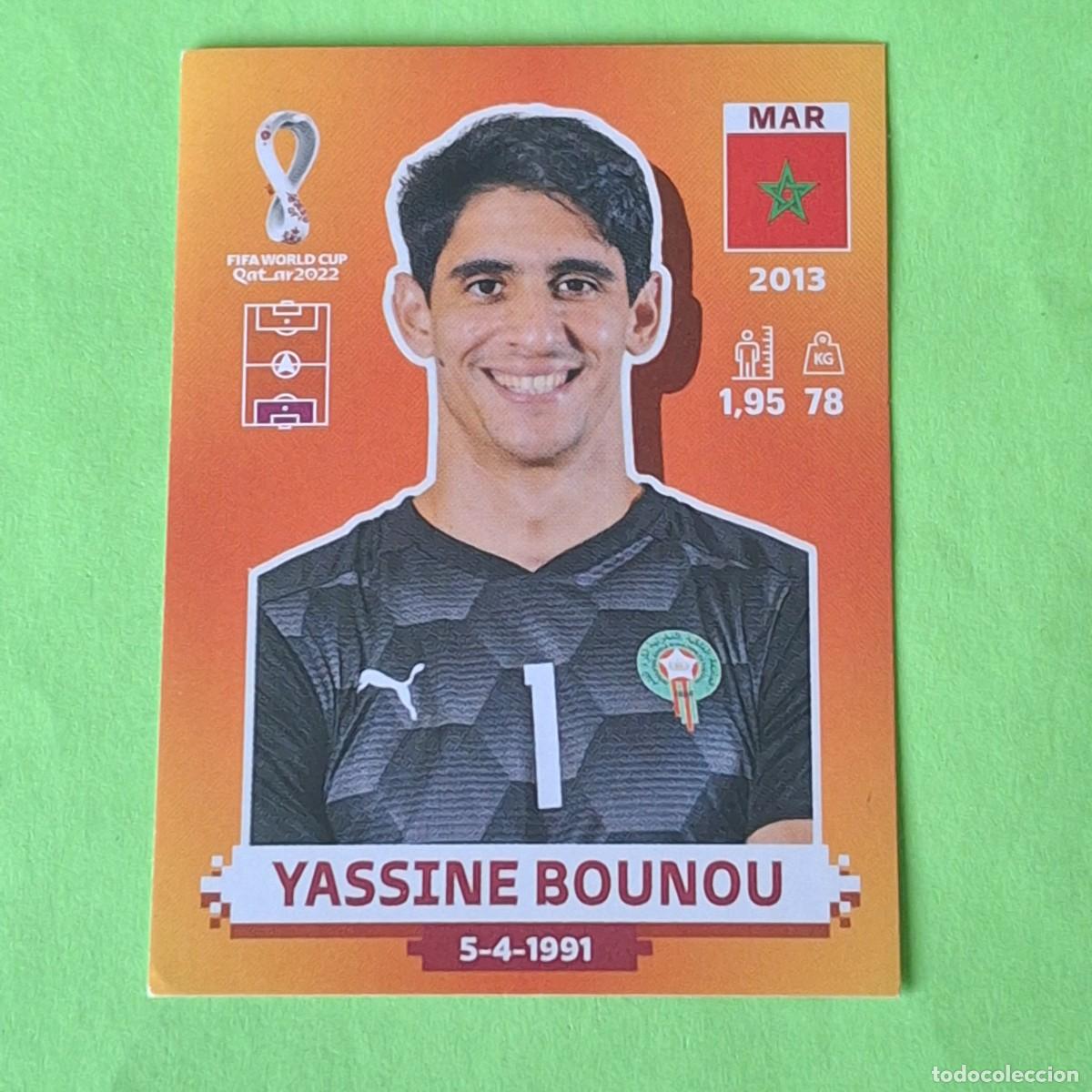 Cromos de F&uacute;tbol: WORLD CUP MUNDIAL QATAR 2022 - VERSION NARANJA SUDAMERICA - MAR 2 MARRUECOS - YASSINE BOUNOU