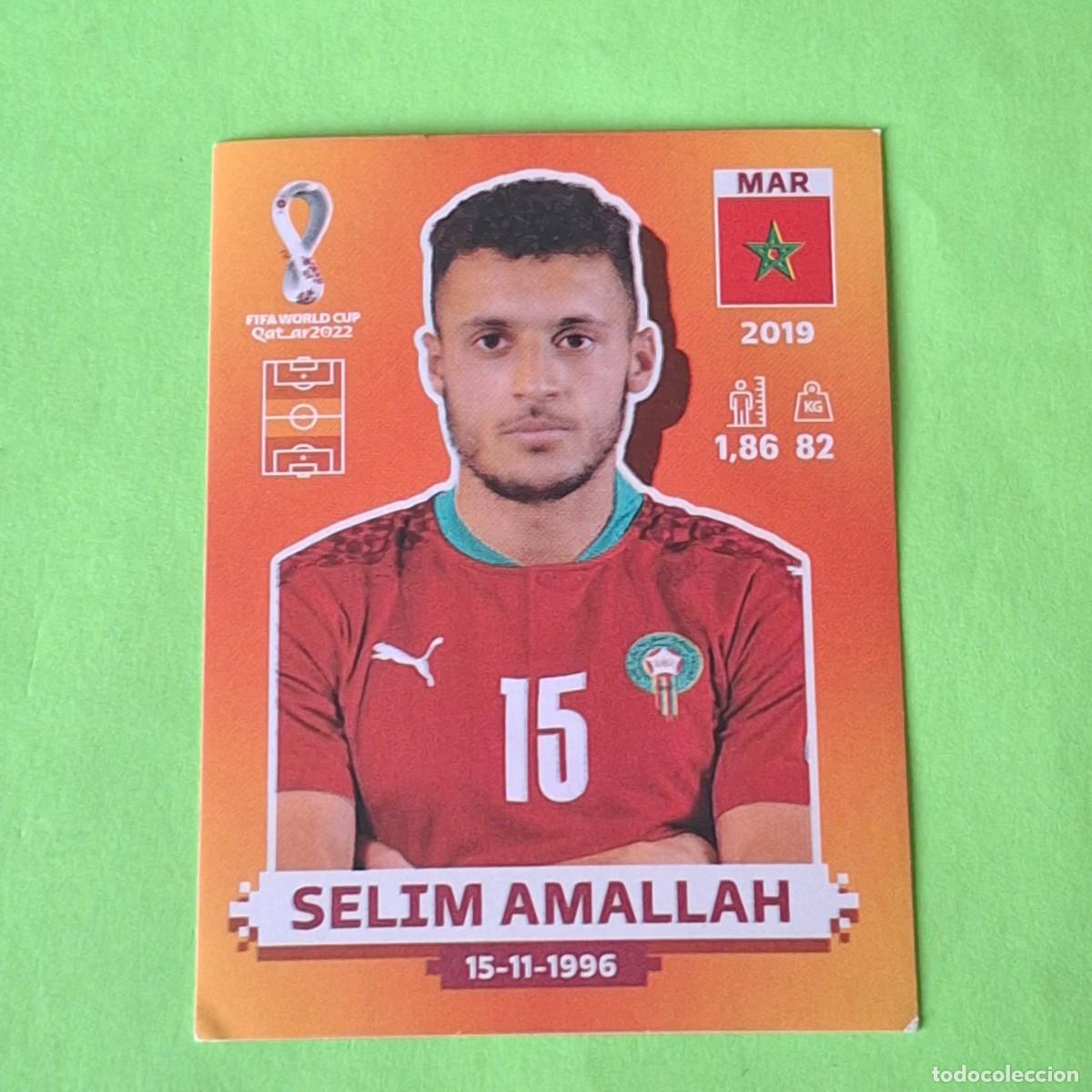 Cromos de F&uacute;tbol: WORLD CUP MUNDIAL QATAR 2022 - VERSION NARANJA SUDAMERICA - MAR 9 MARRUECOS - SELIM AMALLAH