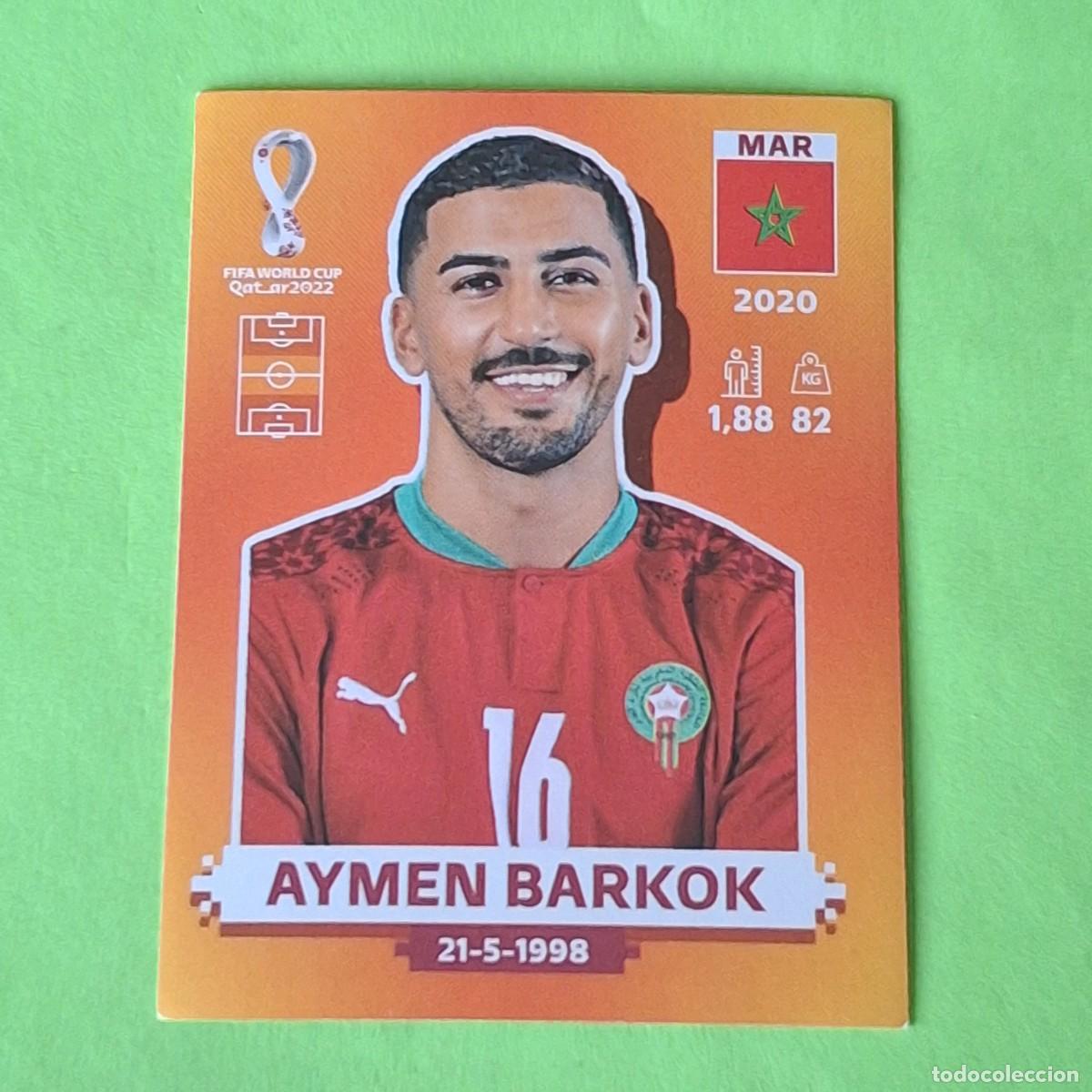 Cromos de F&uacute;tbol: WORLD CUP MUNDIAL QATAR 2022 - VERSION NARANJA SUDAMERICA - MAR 11 MARRUECOS - AYMEN BARKOK