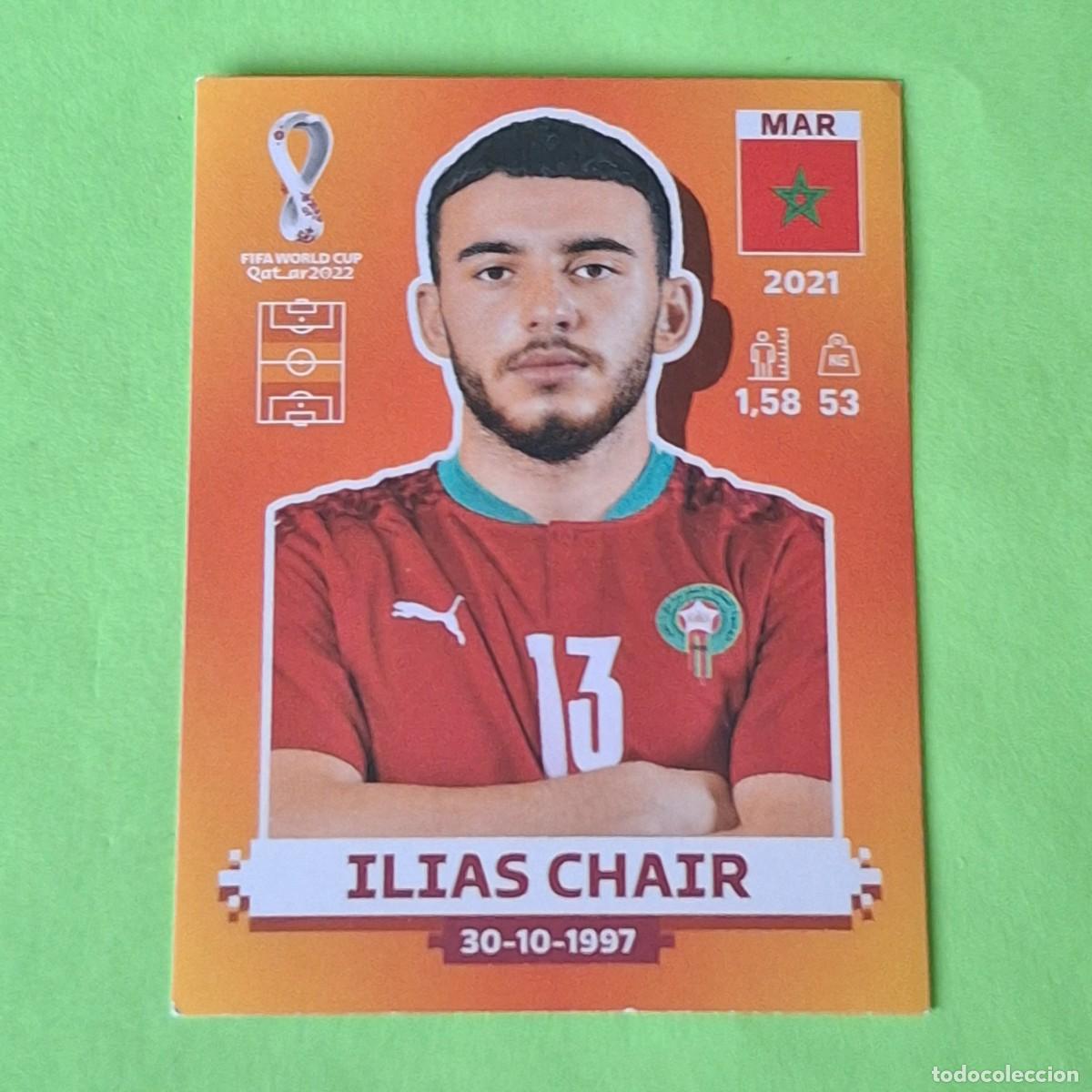 Cromos de F&uacute;tbol: WORLD CUP MUNDIAL QATAR 2022 - VERSION NARANJA SUDAMERICA - MAR 12 MARRUECOS - ILIAS CHAIR