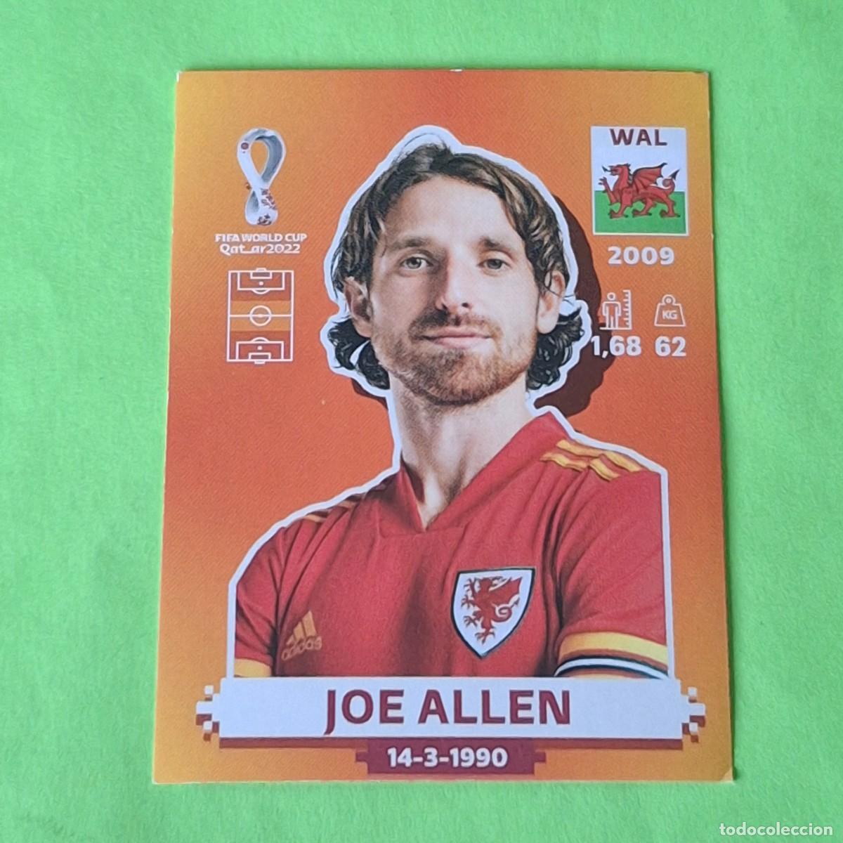 Fu&szlig;ball-Sticker: WORLD CUP MUNDIAL QATAR 2022 - VERSION NARANJA SUDAMERICA - WAL 11 GALES - JOE ALLEN