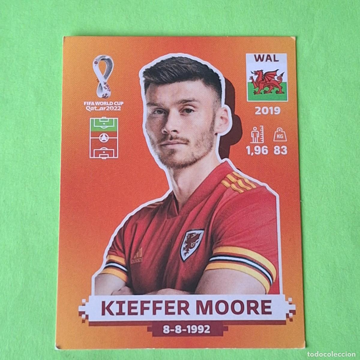 Cromos de F&uacute;tbol: WORLD CUP MUNDIAL QATAR 2022 - VERSION NARANJA SUDAMERICA - WAL 19 GALES - KIEFFER MOORE