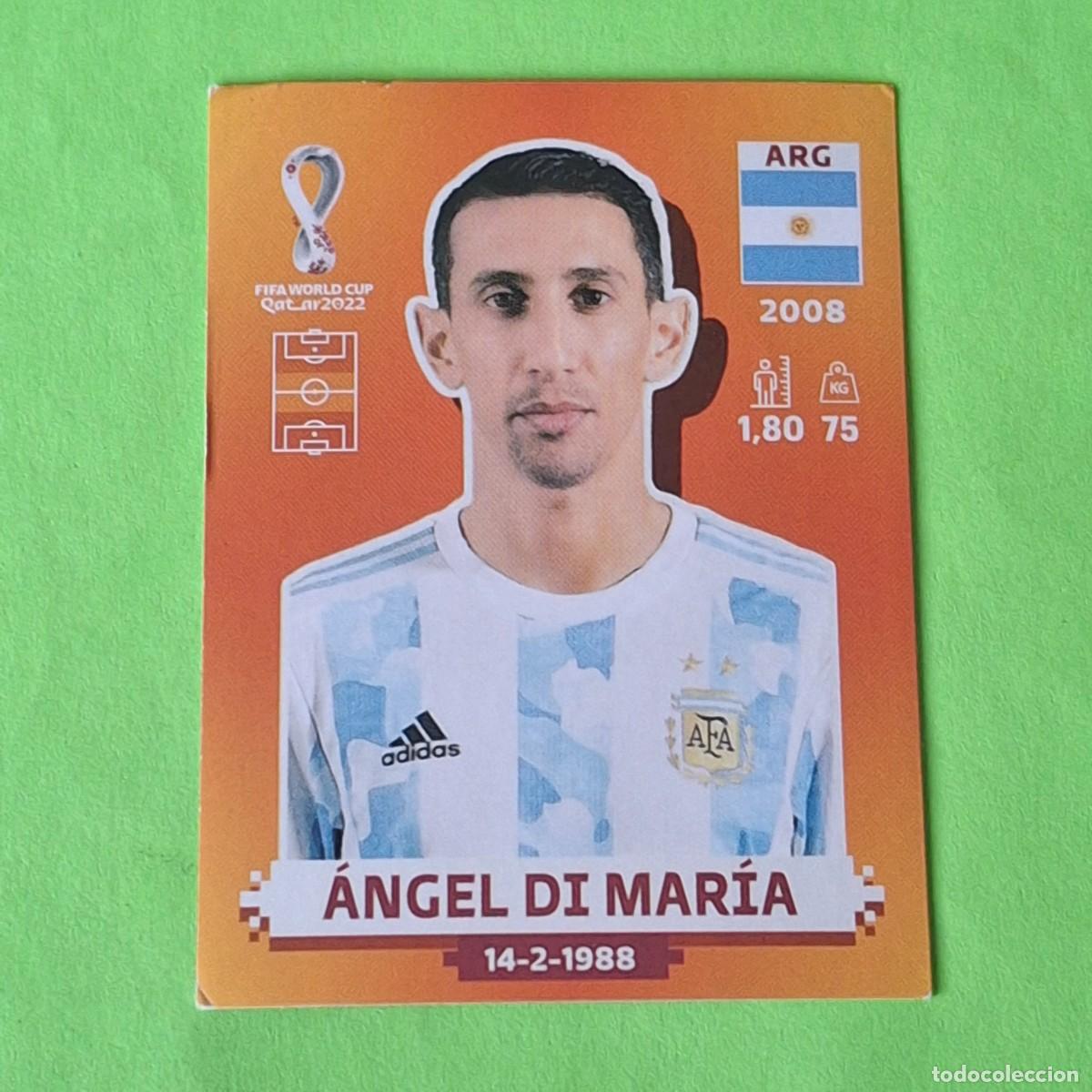 Cromos de F&uacute;tbol: WORLD CUP MUNDIAL QATAR 2022 - VERSION NARANJA SUDAMERICA - ARG 10 ARGENTINA - ANGEL DI MARIA