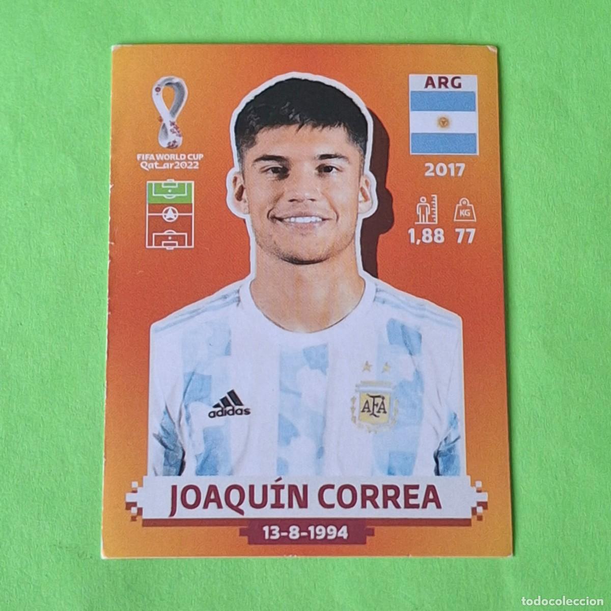 Cromos de F&uacute;tbol: WORLD CUP MUNDIAL QATAR 2022 - VERSION NARANJA SUDAMERICA - ARG 15 ARGENTINA - JOAQUIN CORREA