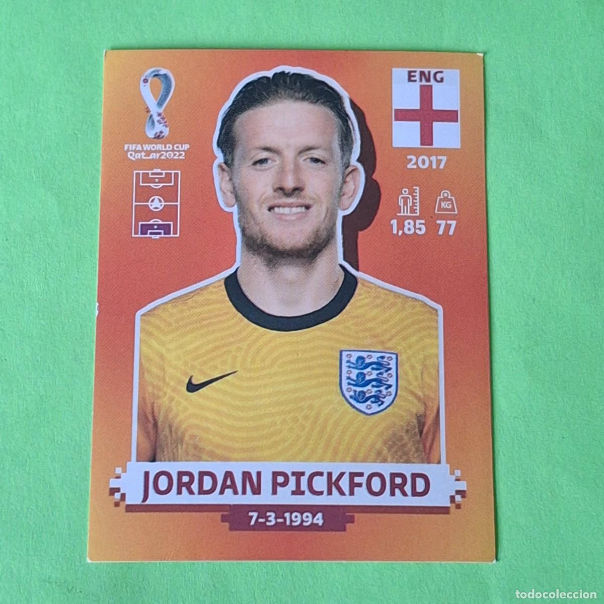 Cromos de F&uacute;tbol: WORLD CUP MUNDIAL QATAR 2022 - VERSION NARANJA SUDAMERICA - ENG 2 INGLATERRA - JORDAN PICKFORD