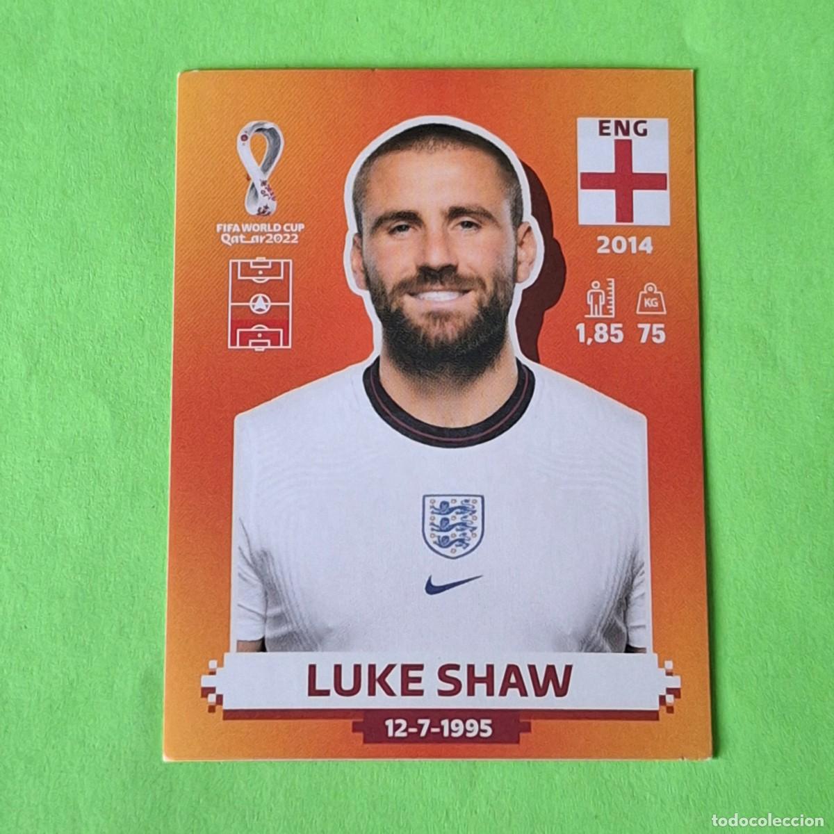 Cromos de F&uacute;tbol: WORLD CUP MUNDIAL QATAR 2022 - VERSION NARANJA SUDAMERICA - ENG 7 INGLATERRA - LUKE SHAW