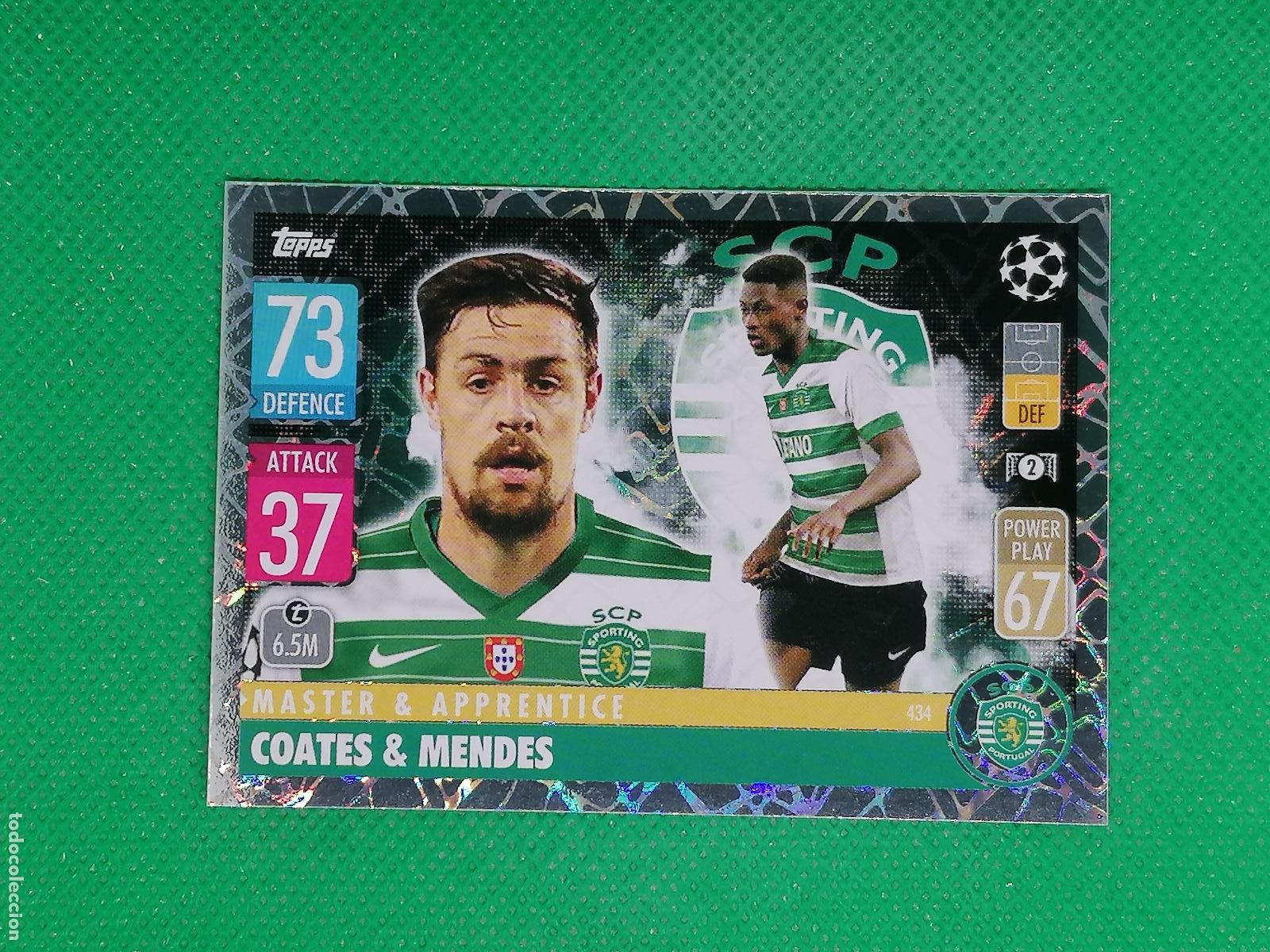 Cromos de F&uacute;tbol: 434 COATES & MENDES SPORTING MASTER & APRENDICE ⚽TOPPS MATCH ATTAX CHAMPIONS 2021 2022 21 22 ⚽