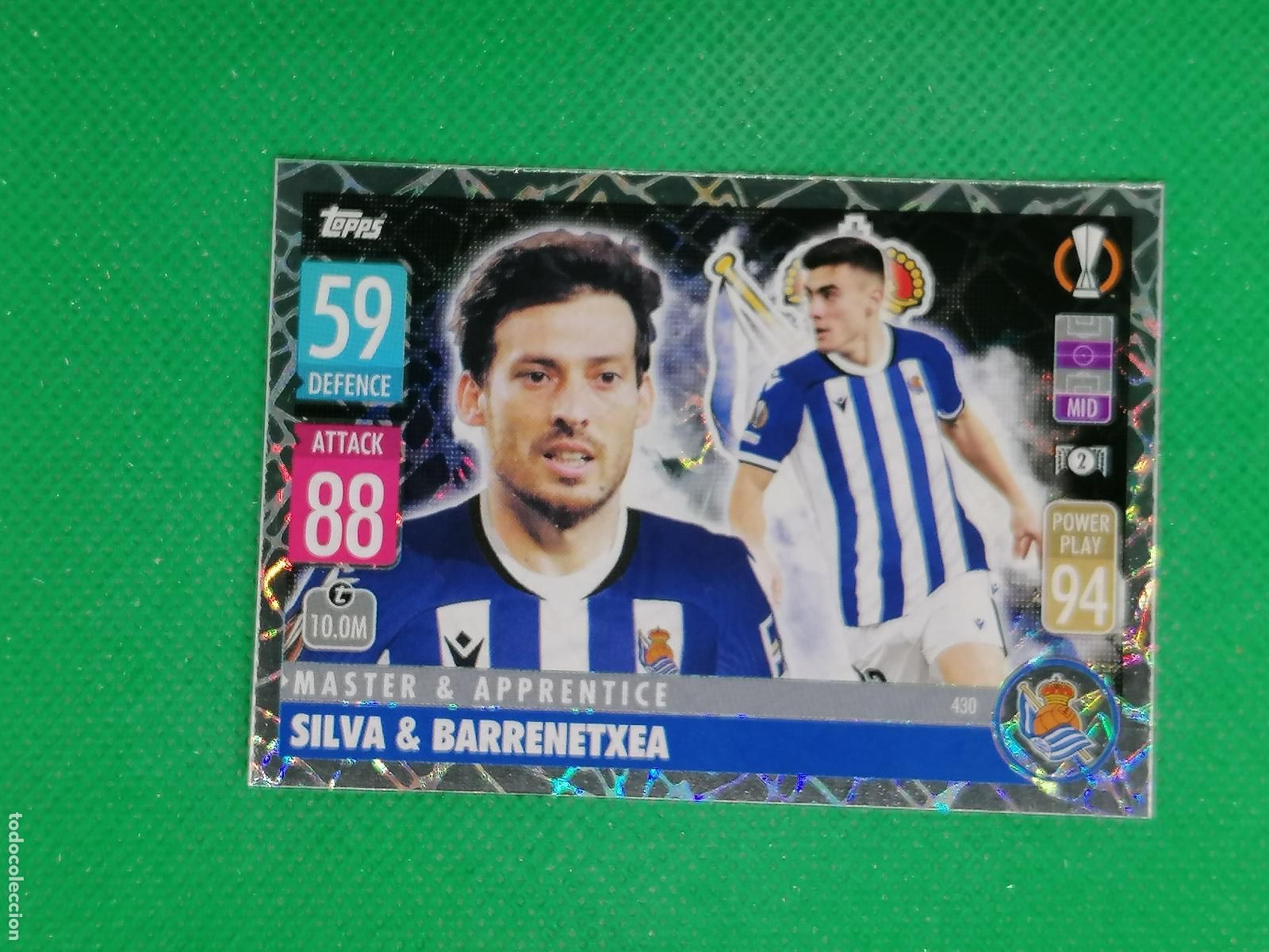 Cromos de F&uacute;tbol: 430 SILVA & BARRENETXEA SOCIEDAD MASTER & APRENDICE ⚽TOPPS MATCH ATTAX CHAMPIONS 2021 2022 21 22 ⚽