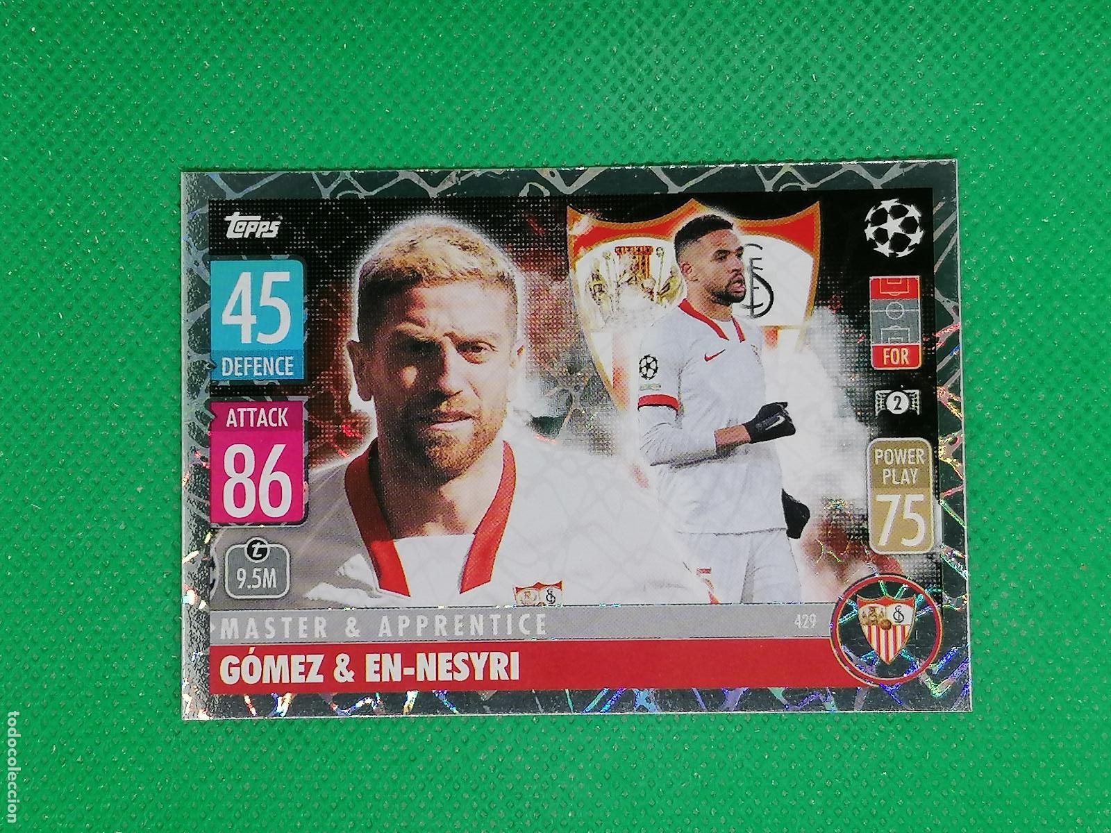 Cromos de F&uacute;tbol: 429 GOMEZ & EN NESYRY SEVILLA MASTER & APRENDICE ⚽TOPPS MATCH ATTAX CHAMPIONS 2021 2022 21 22 ⚽