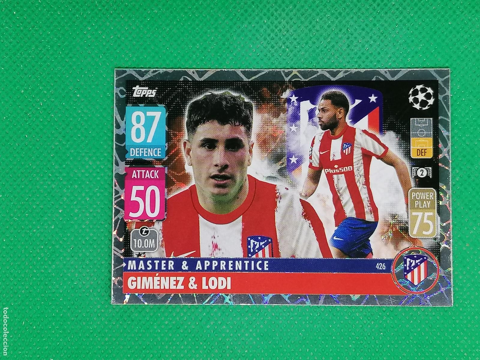 Cromos de F&uacute;tbol: 426 GIMENEZ & LODI ATLETICO MADRID MASTER & APRENDICE ⚽TOPPS MATCH ATTAX CHAMPIONS 2021 2022 21 22 ⚽
