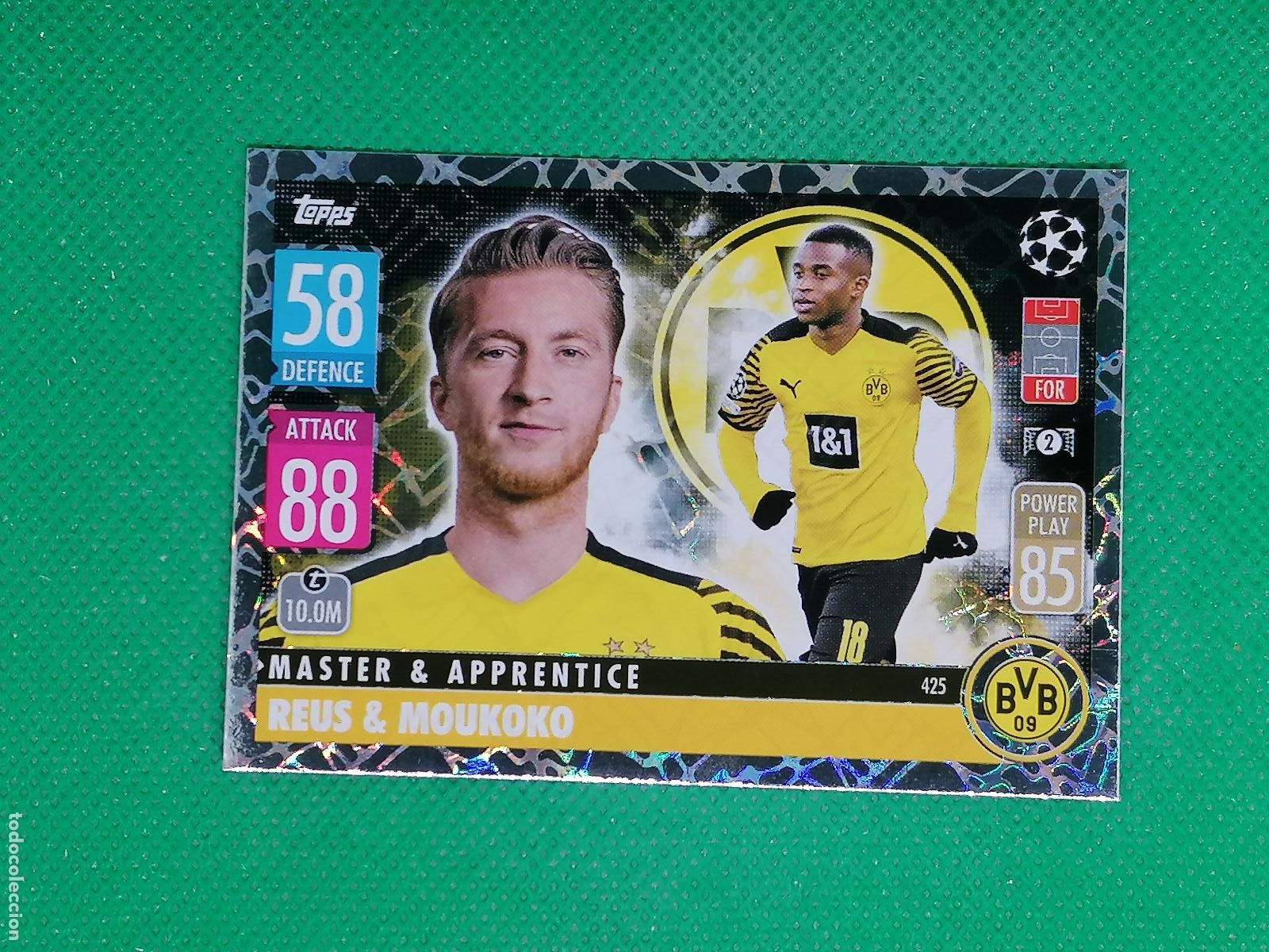 Cromos de F&uacute;tbol: 425 REUS & MOUKOKO BORUSSIA MASTER & APRENDICE ⚽TOPPS MATCH ATTAX CHAMPIONS 2021 2022 21 22 ⚽