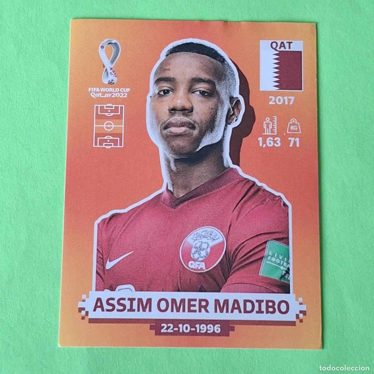 Cromos de F&uacute;tbol: WORLD CUP MUNDIAL QATAR 2022 - VERSION NARANJA SUDAMERICA - QAT 13 QATAR - ASSIM OMER MADIBO