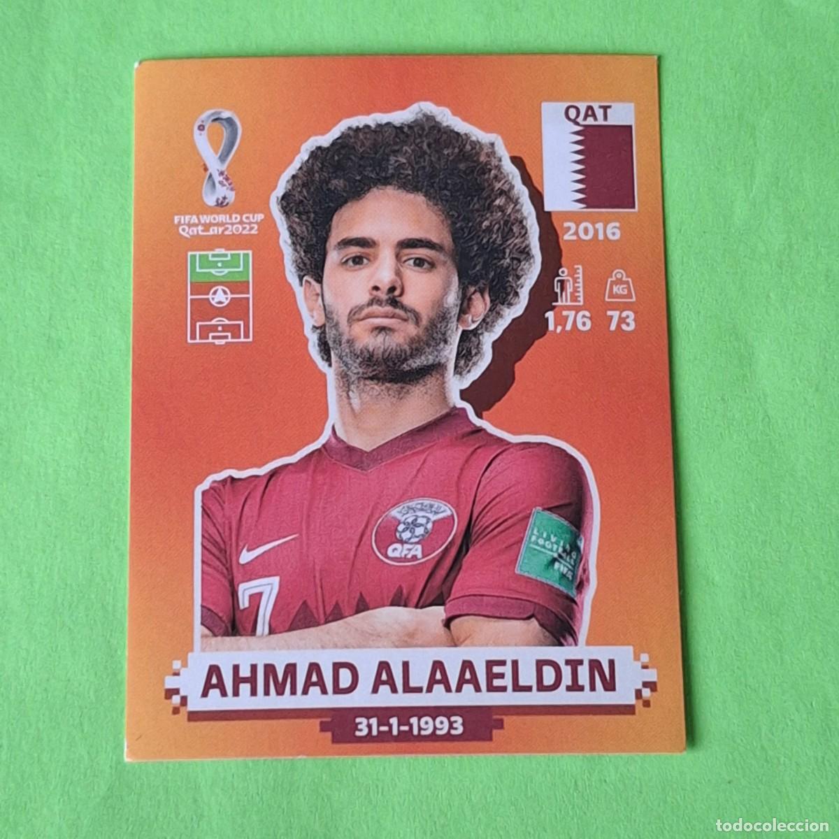 Cromos de F&uacute;tbol: WORLD CUP MUNDIAL QATAR 2022 - VERSION NARANJA SUDAMERICA - QAT 16 QATAR - AHMED ALAAELDIN