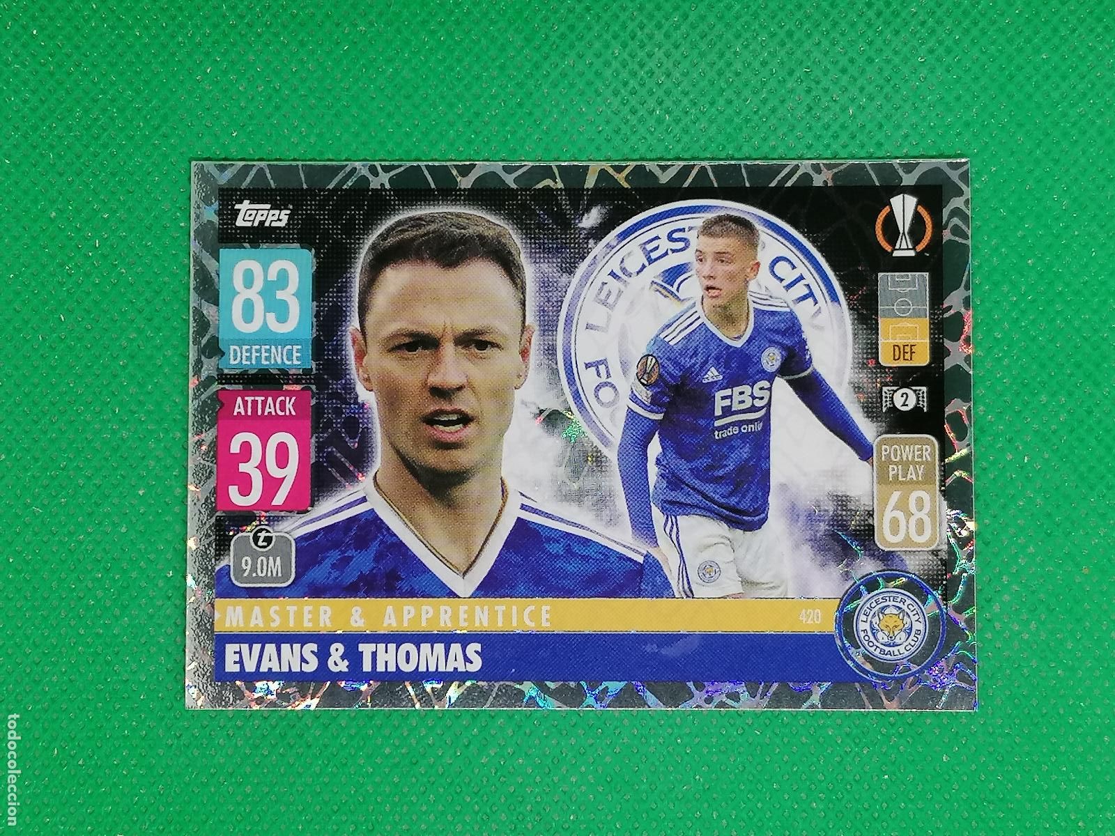 Cromos de F&uacute;tbol: 420 EVANS & THOMAS LEICESTER MASTER & APRENDICE ⚽TOPPS MATCH ATTAX CHAMPIONS 2021 2022 21 22 ⚽