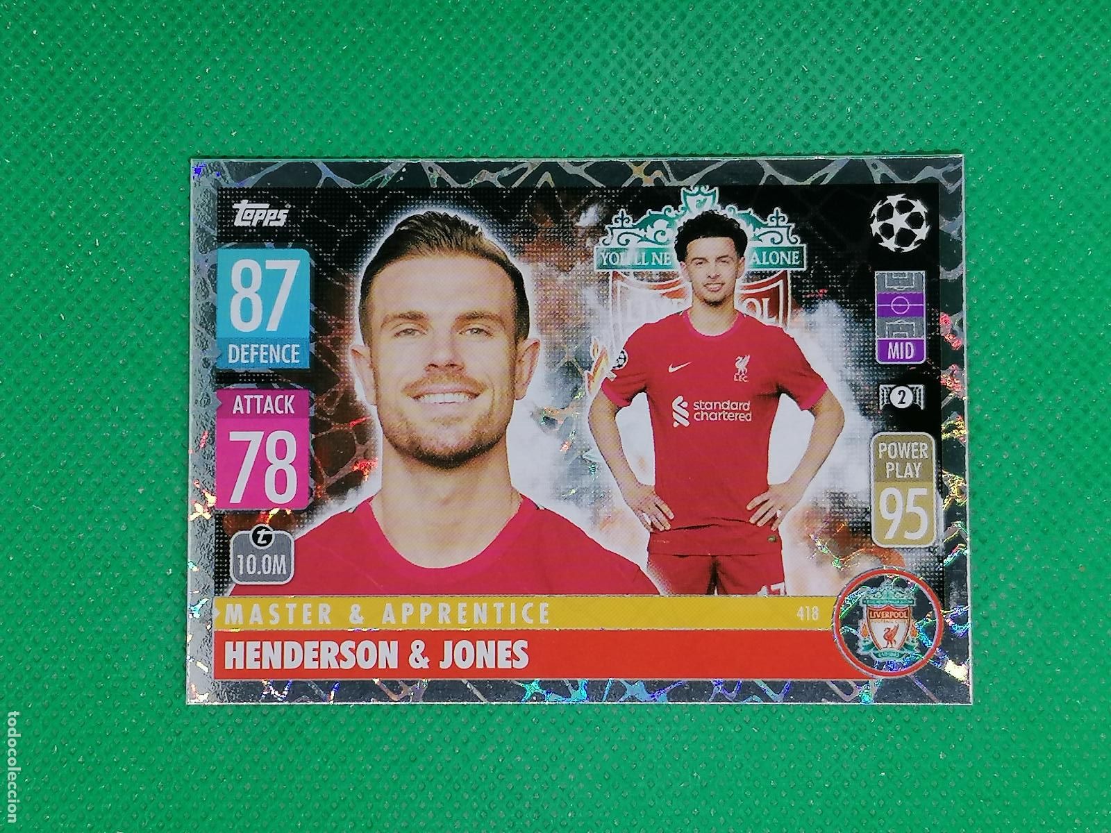 Cromos de F&uacute;tbol: 418 HENDERSON & JONES LIVERPOOL MASTER & APRENDICE ⚽TOPPS MATCH ATTAX CHAMPIONS 2021 2022 21 22 ⚽