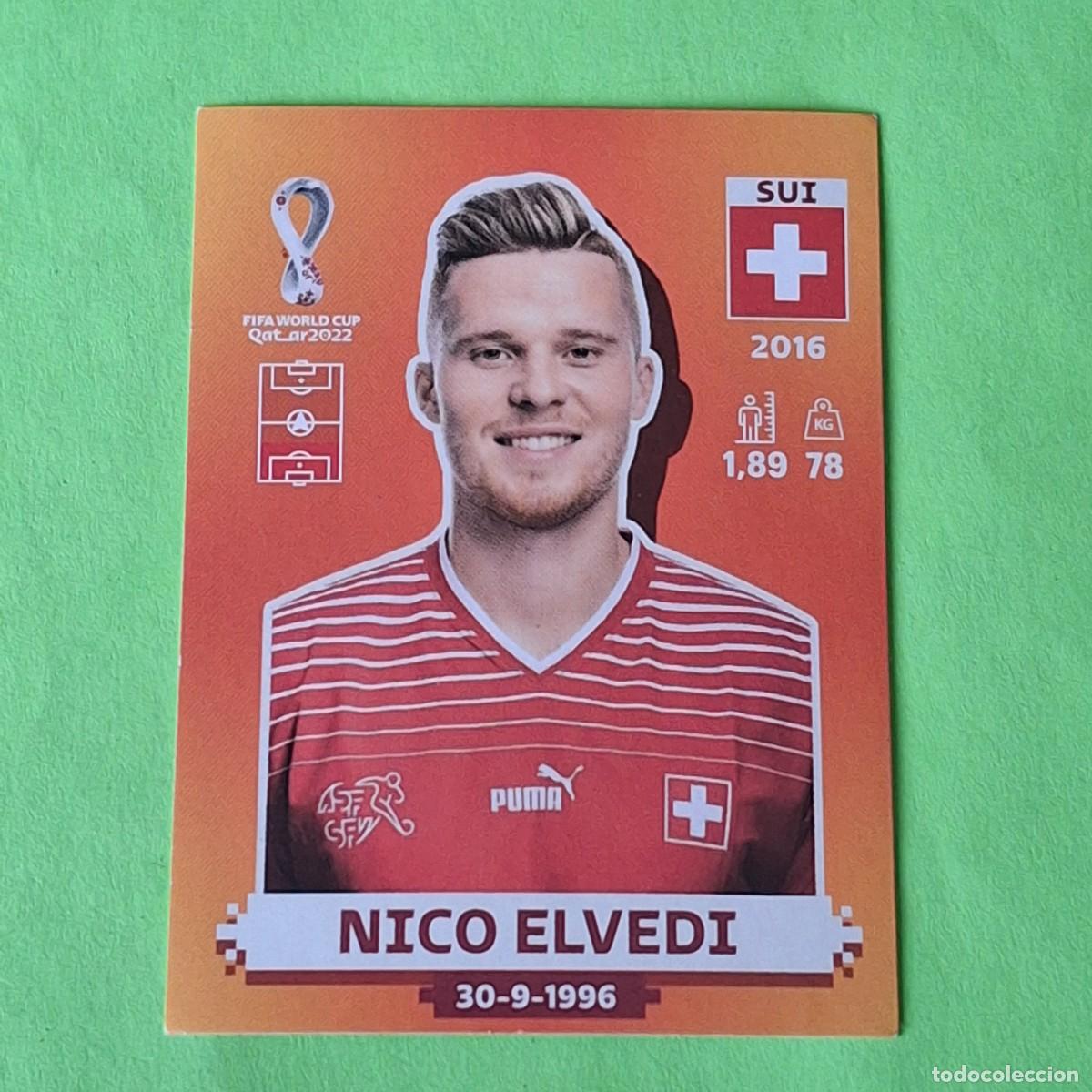 Cromos de F&uacute;tbol: WORLD CUP MUNDIAL QATAR 2022 - VERSION NARANJA SUDAMERICA - SUI 5 SUIZA - NICO ELVEDI