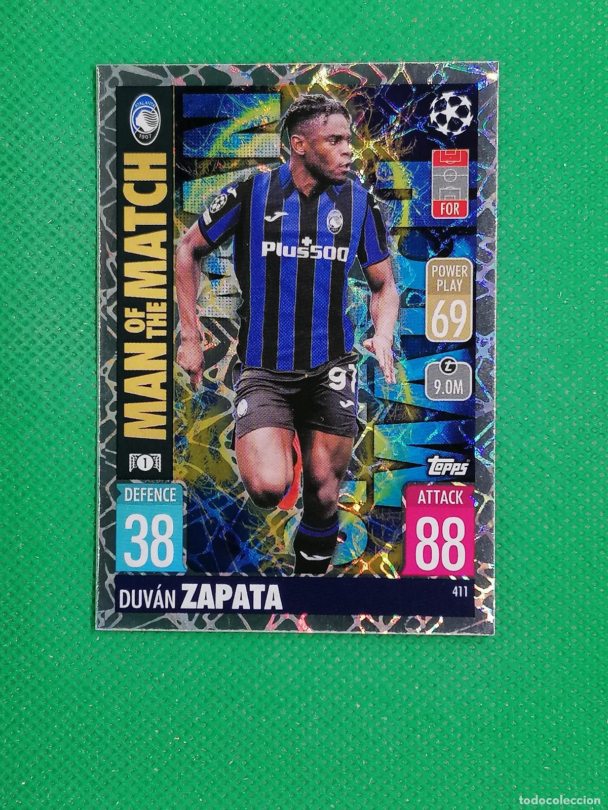 Cromos de F&uacute;tbol: 411 DUVAN ZAPATA ATALANTA MAN OF THE MATCH ⚽TOPPS MATCH ATTAX CHAMPIONS 2021 2022 21 22 ⚽