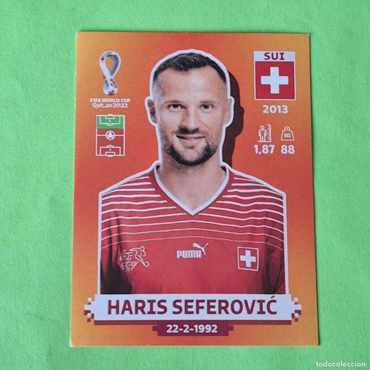 Fu&szlig;ball-Sticker: WORLD CUP MUNDIAL QATAR 2022 - VERSION NARANJA SUDAMERICA - SUI 18 SUIZA - HARIS SEFEROVIC
