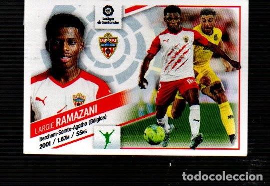Figurine di Calcio: CROMO DE LIGA FUTBOL 2022 / 23 DE EDICI&Oacute;N ESTE Y PANINI UD. ALMER&Iacute;A N&ordm; 18 LARGIE RAMAZANI