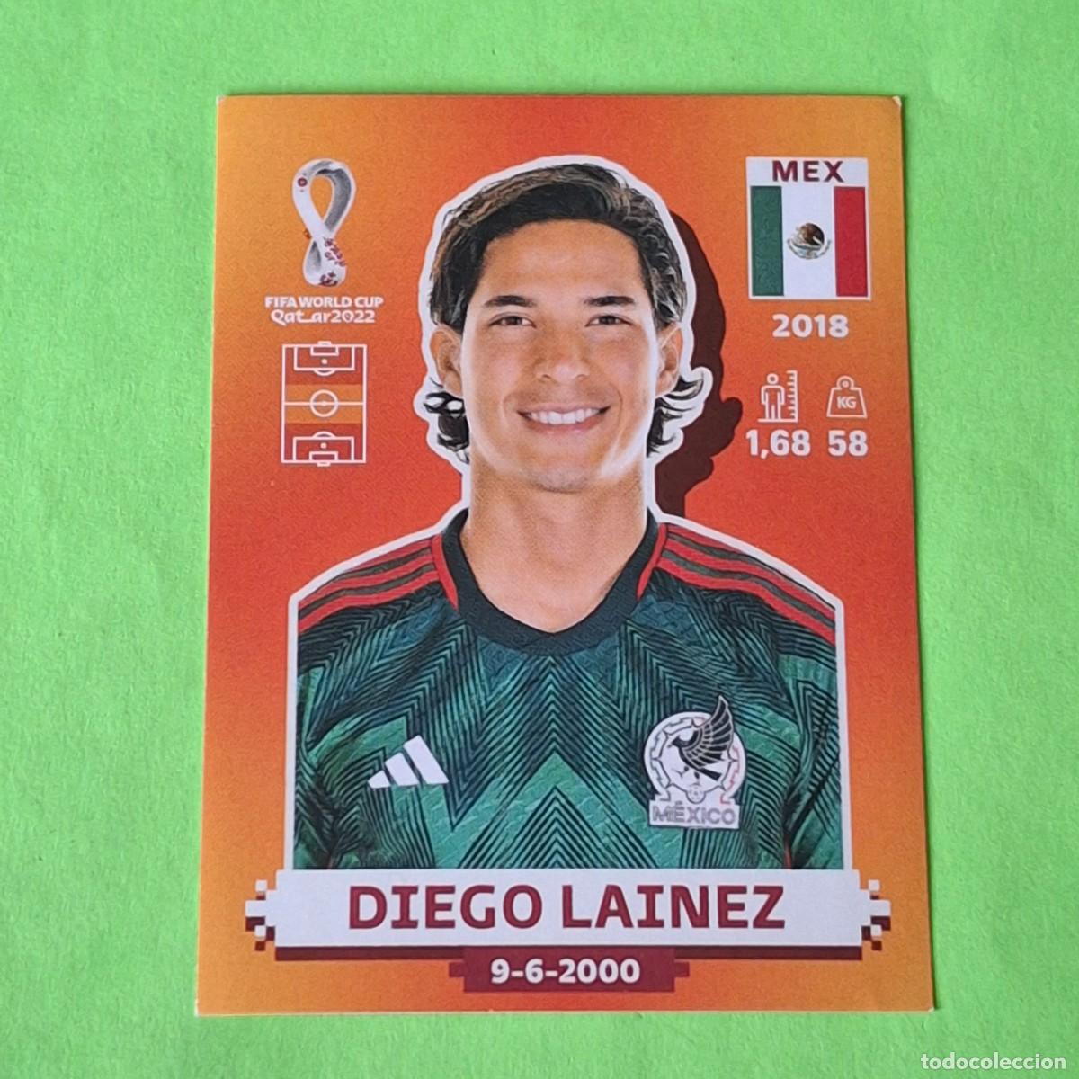 Cromos de F&uacute;tbol: WORLD CUP MUNDIAL QATAR 2022 - VERSION NARANJA SUDAMERICA - MEX 15 MEJICO - DIEGO LAINEZ