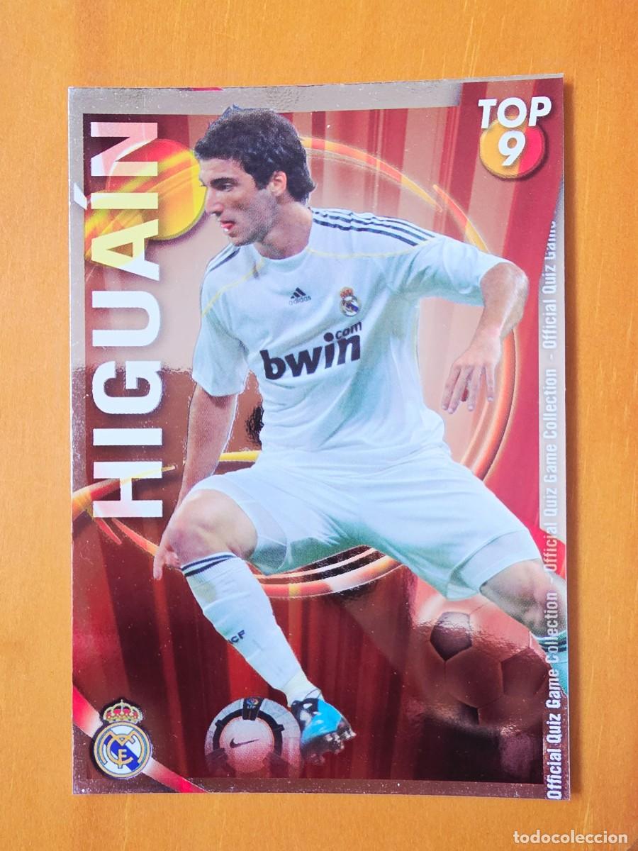 Cromos de F&uacute;tbol: 623 Pipita Higua&iacute;n, Real Madrid, TOP 9 rojo, Mundicromo Sport Fichas Quiz de la Liga 2010 2011